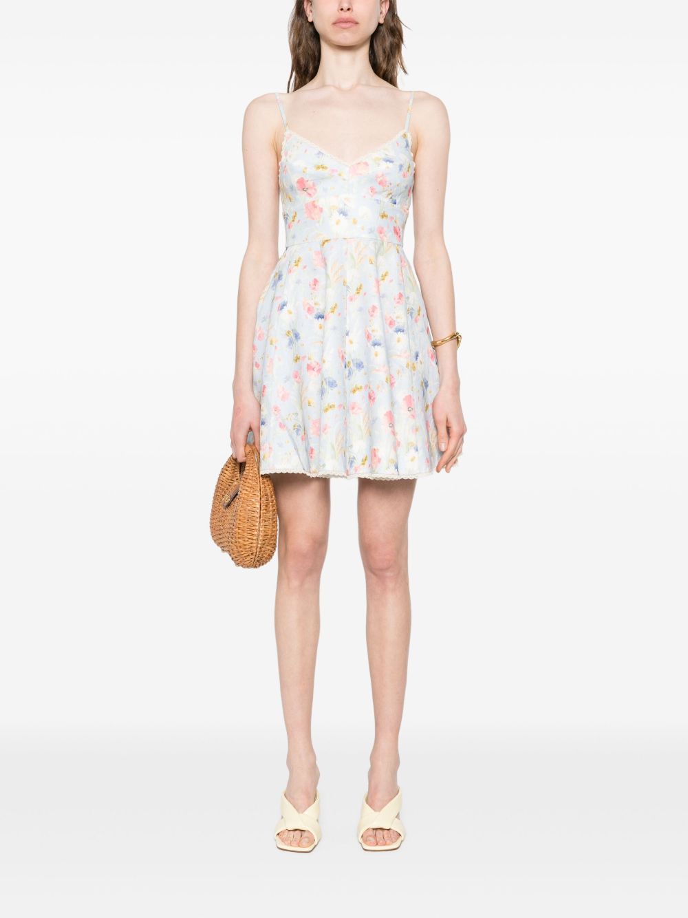 LUCKY LINEN MINI DRESS Zimmermann