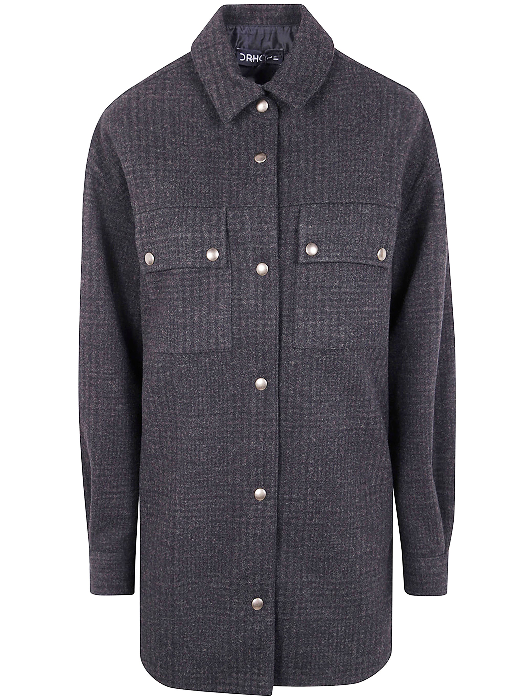 POCKETS SHIRT JACKET DRHOPE BROWN 38