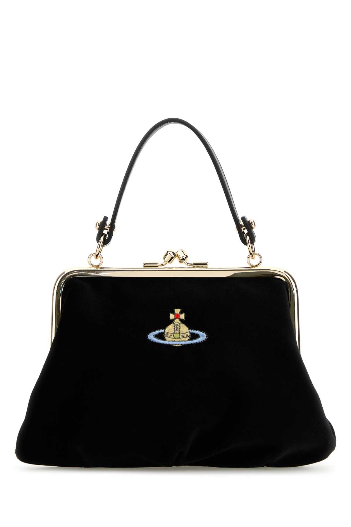 BLACK VELVET GRANNY HANDBAG Vivienne Westwood BLACK TU