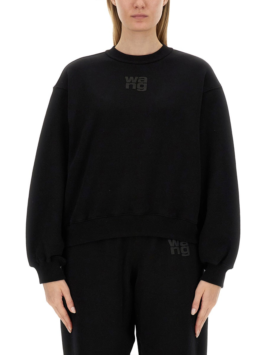 BLACK COTTON SWEATSHIRT T by Alexander Wang BLACK XXS