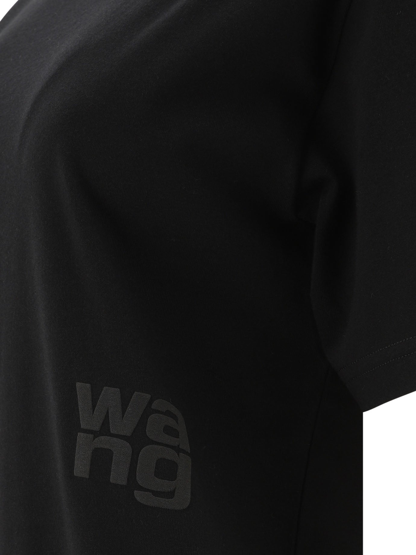 ESSENTIAL JSY SS TEE W/ PUFF LOGO & BOUND NECK Alexander wang