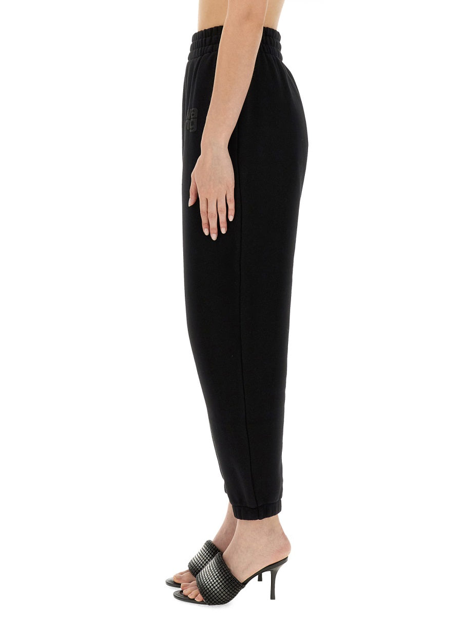 BLACK COTTON JOGGERS T by Alexander Wang