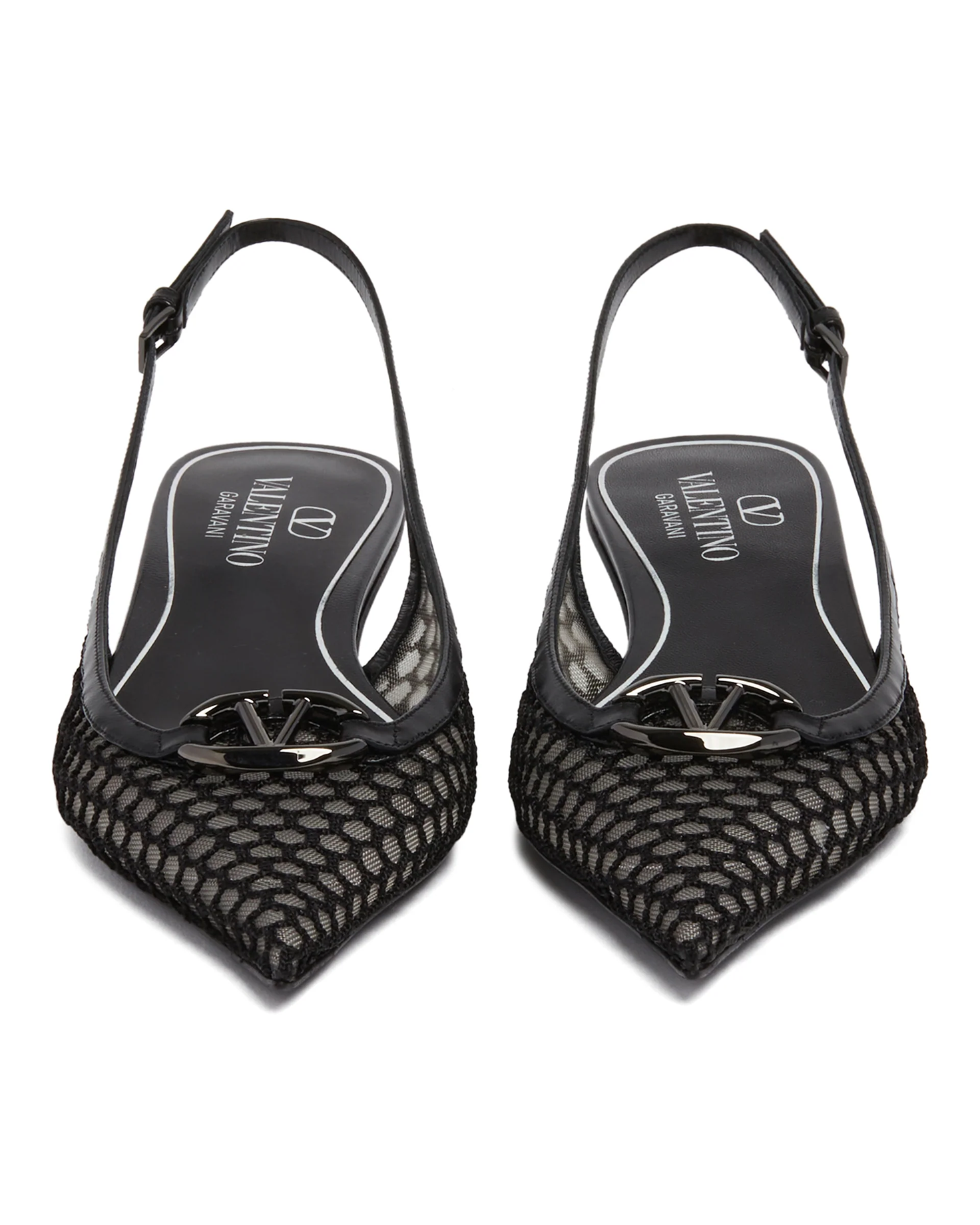 BLACK CALF LEATHER HEELED SHOES Valentino Garavani