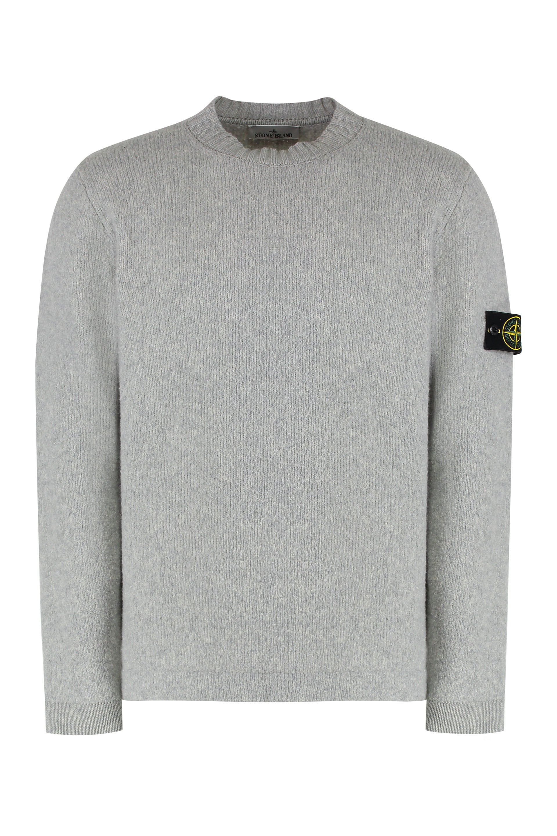 WOOL-BLEND CREW-NECK SWEATER Stone Island grey S