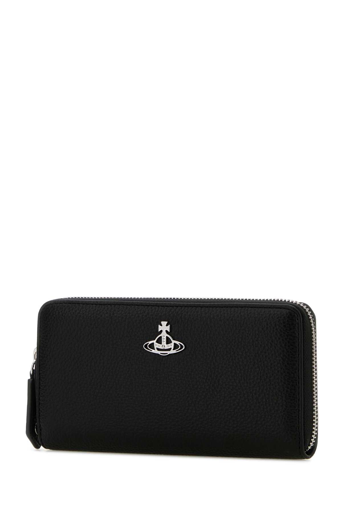 BLACK SYNTHETIC LEATHER WALLET Vivienne Westwood