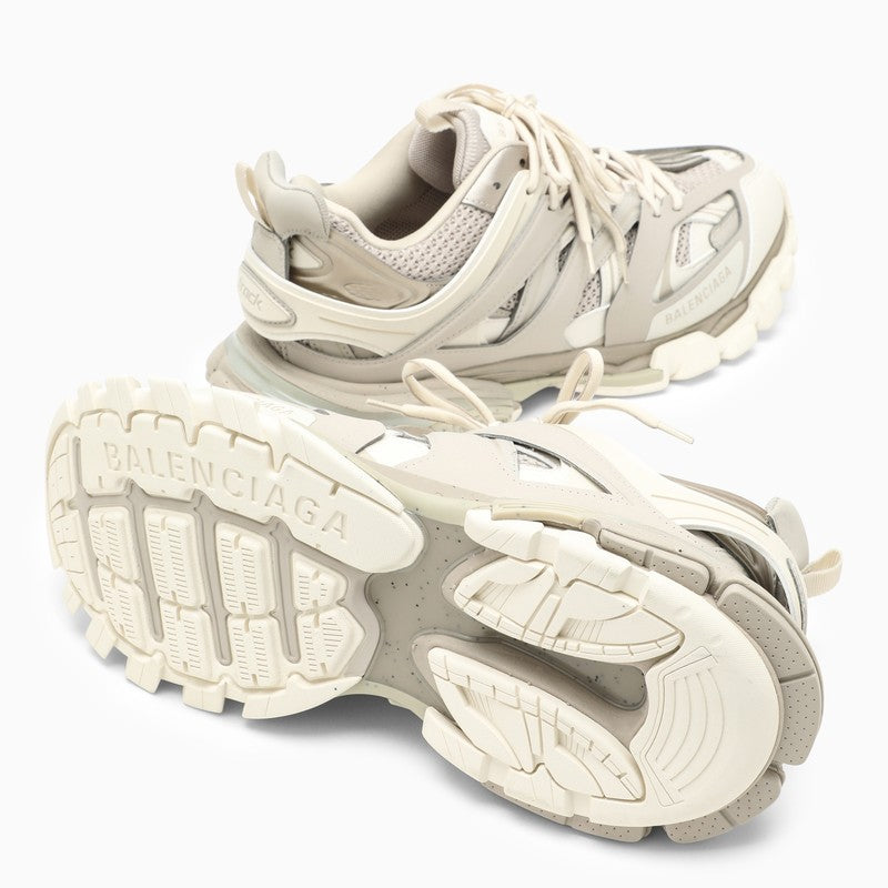 TWO-TONE SYNTHETIC LEATHER AND FABRIC SNEAKERS Balenciaga