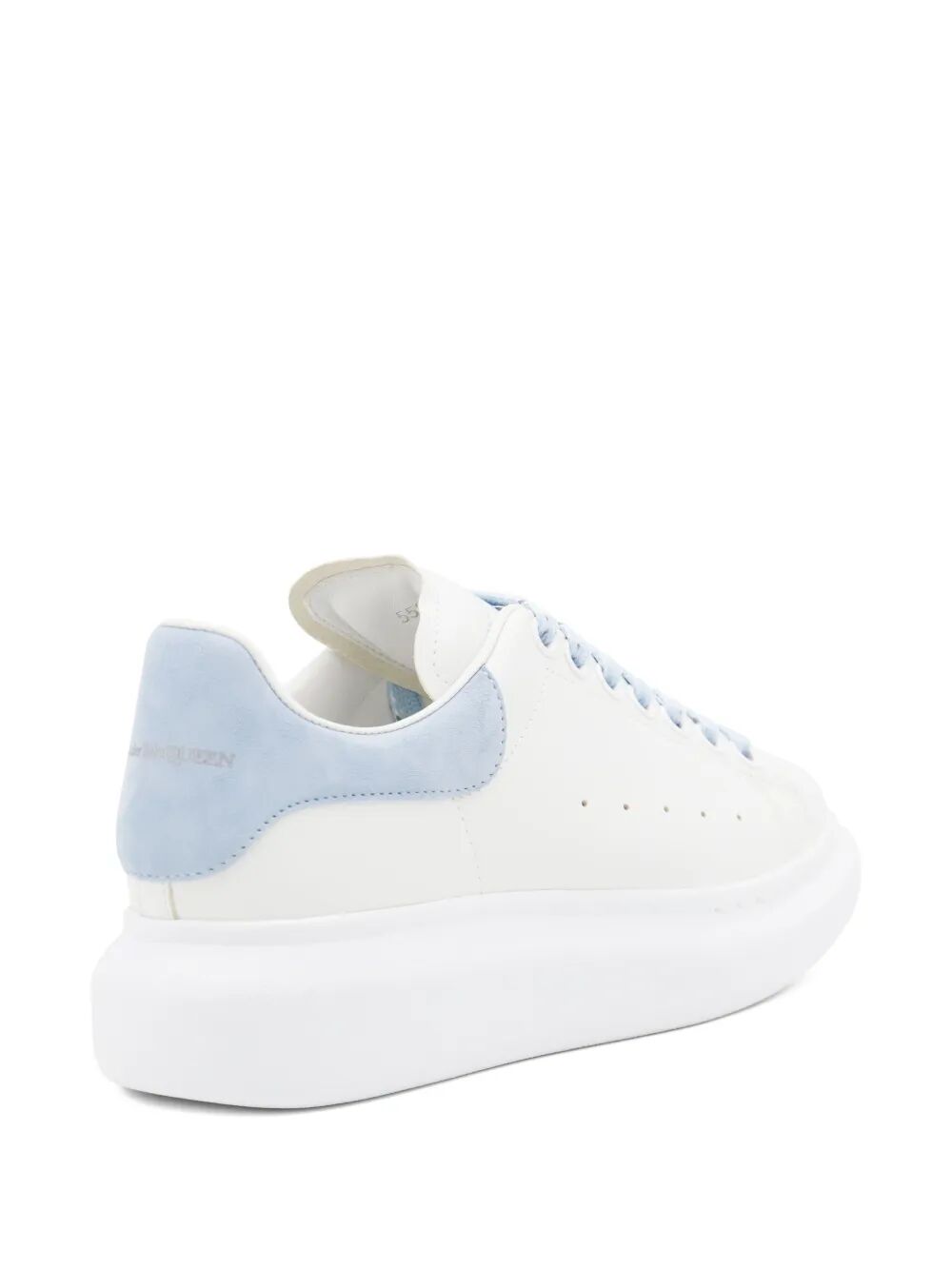 OVERSIZED SNEAKERS IN WHITE/POWDER BLUE Alexander McQueen