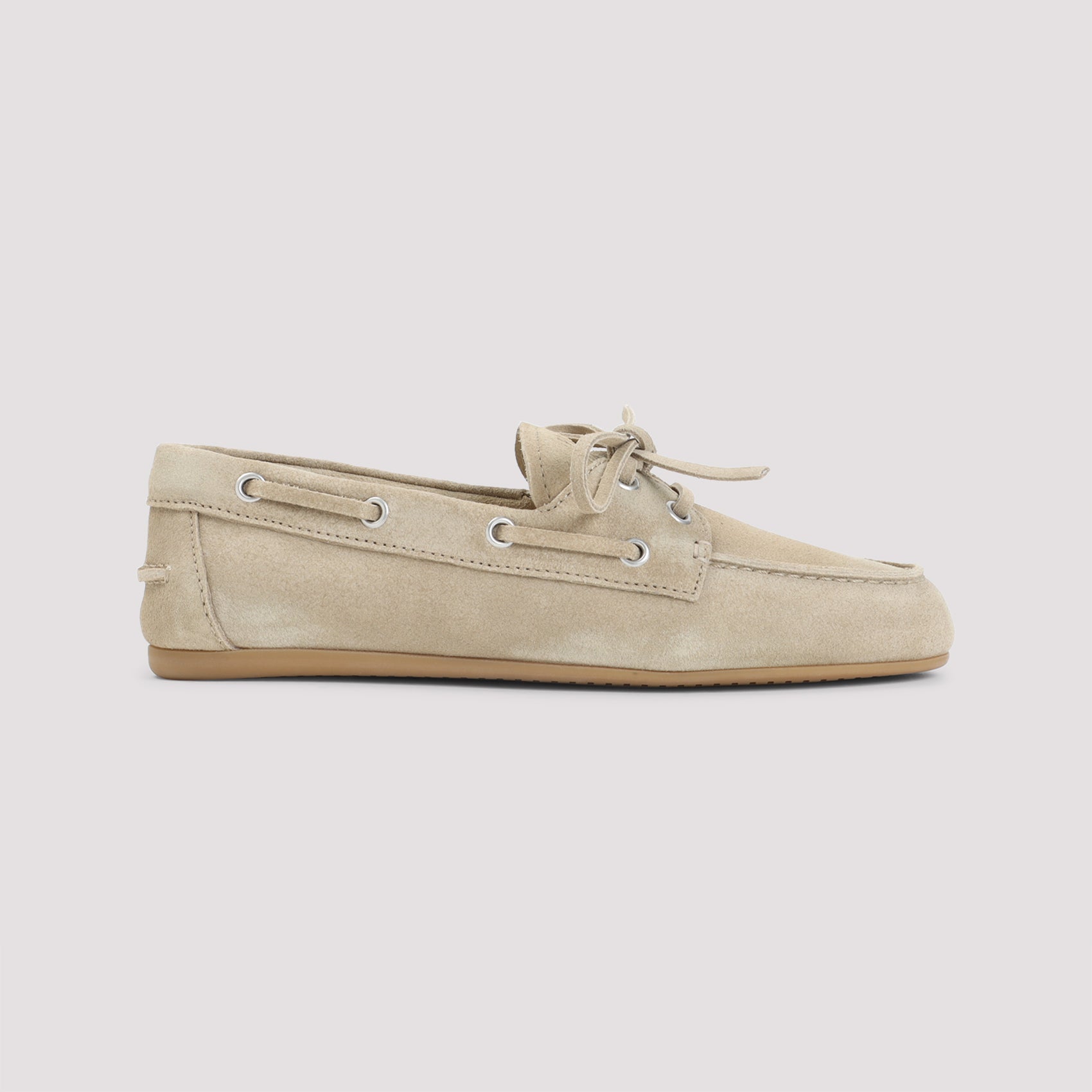 SAND SUEDE LOAFERS Miu Miu