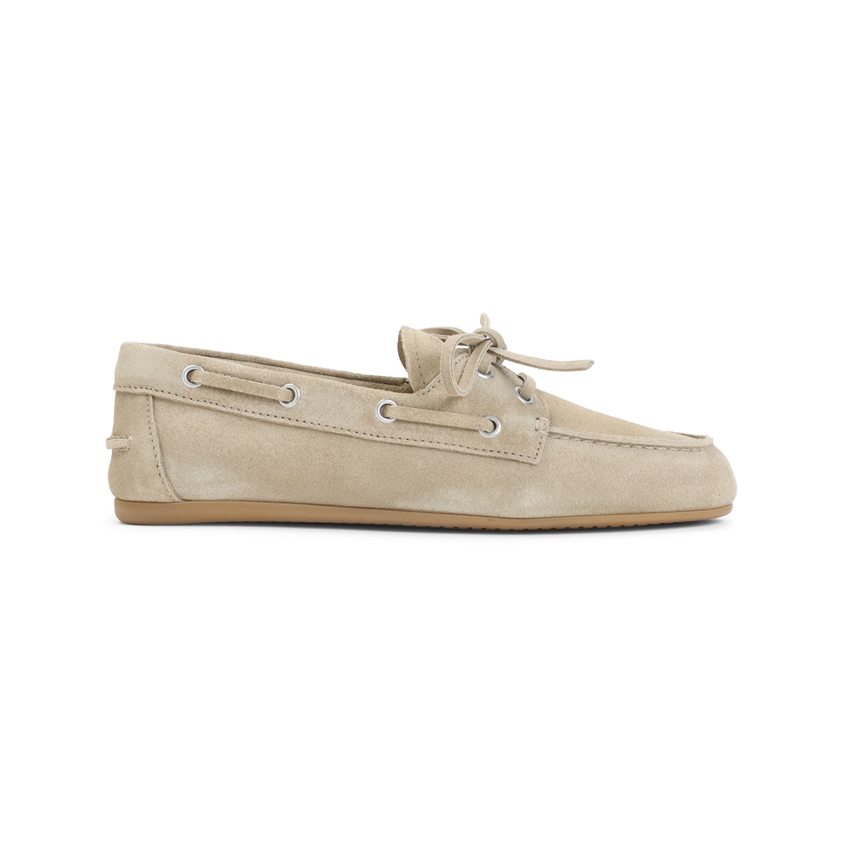 SAND SUEDE LOAFERS Miu Miu BEIGE O TAN 36