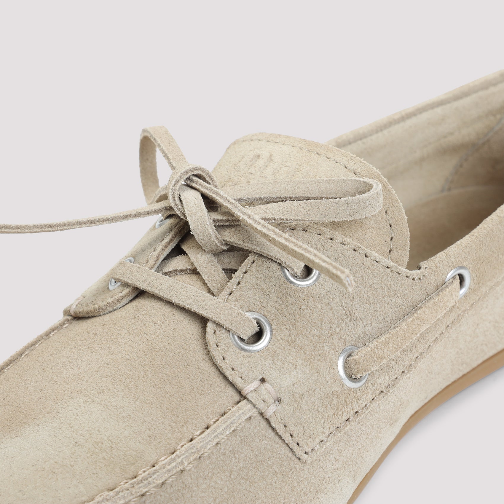 SAND SUEDE LOAFERS Miu Miu
