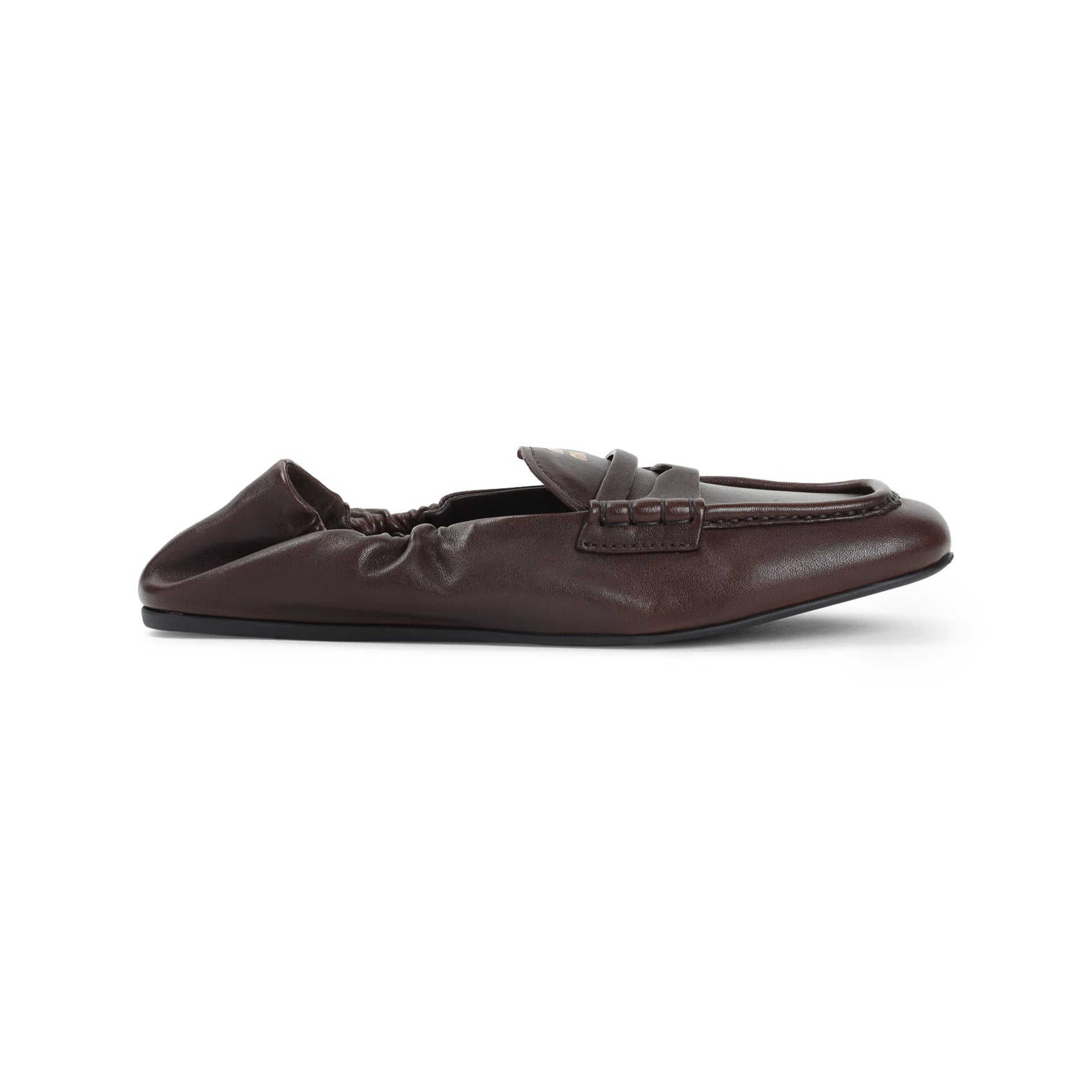 RUCHES LEATHER LOAFERS Miu Miu brown 38