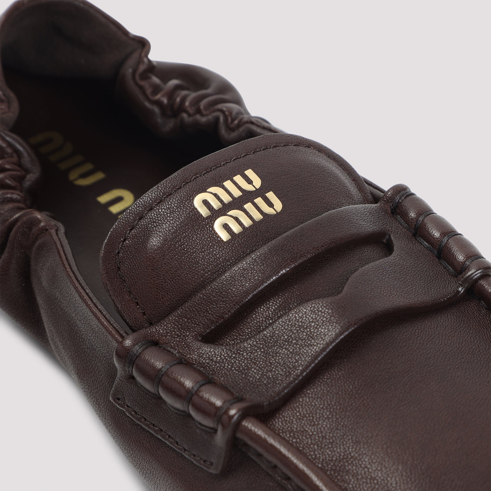 LAMB LEATHER LOAFERS Miu Miu