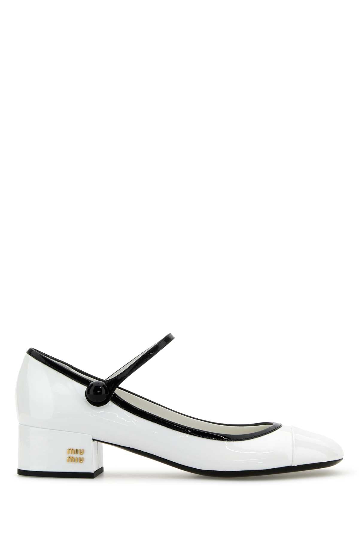 WHITE LEATHER PUMPS Miu Miu WHITE 37.5