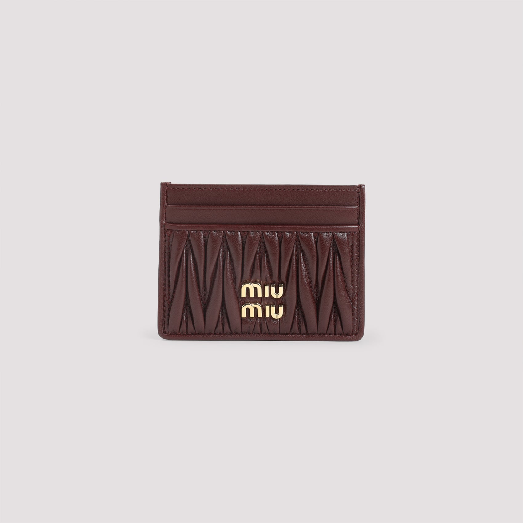 LAMB LEATHER CARDHOLDER Miu Miu