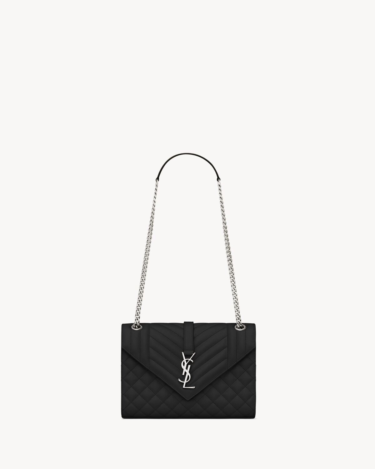 BORSA ENVELOPE MEDIUM IN PELLE Saint Laurent BLACK UNI