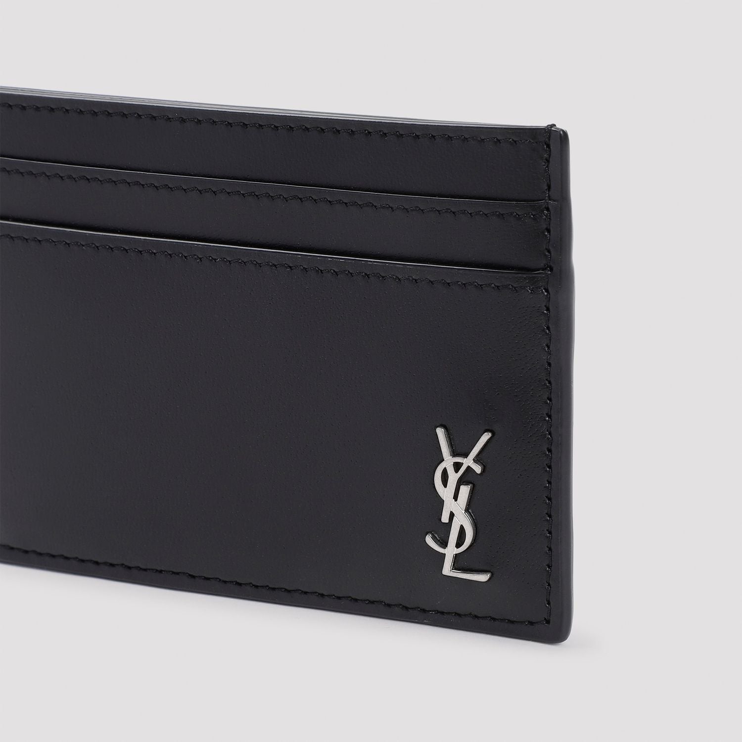 TINY CASSANDRE LEATHER CARD HOLDER Saint Laurent