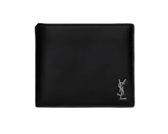 SMALL MONOGRAM WALLET Saint Laurent BLACK QT