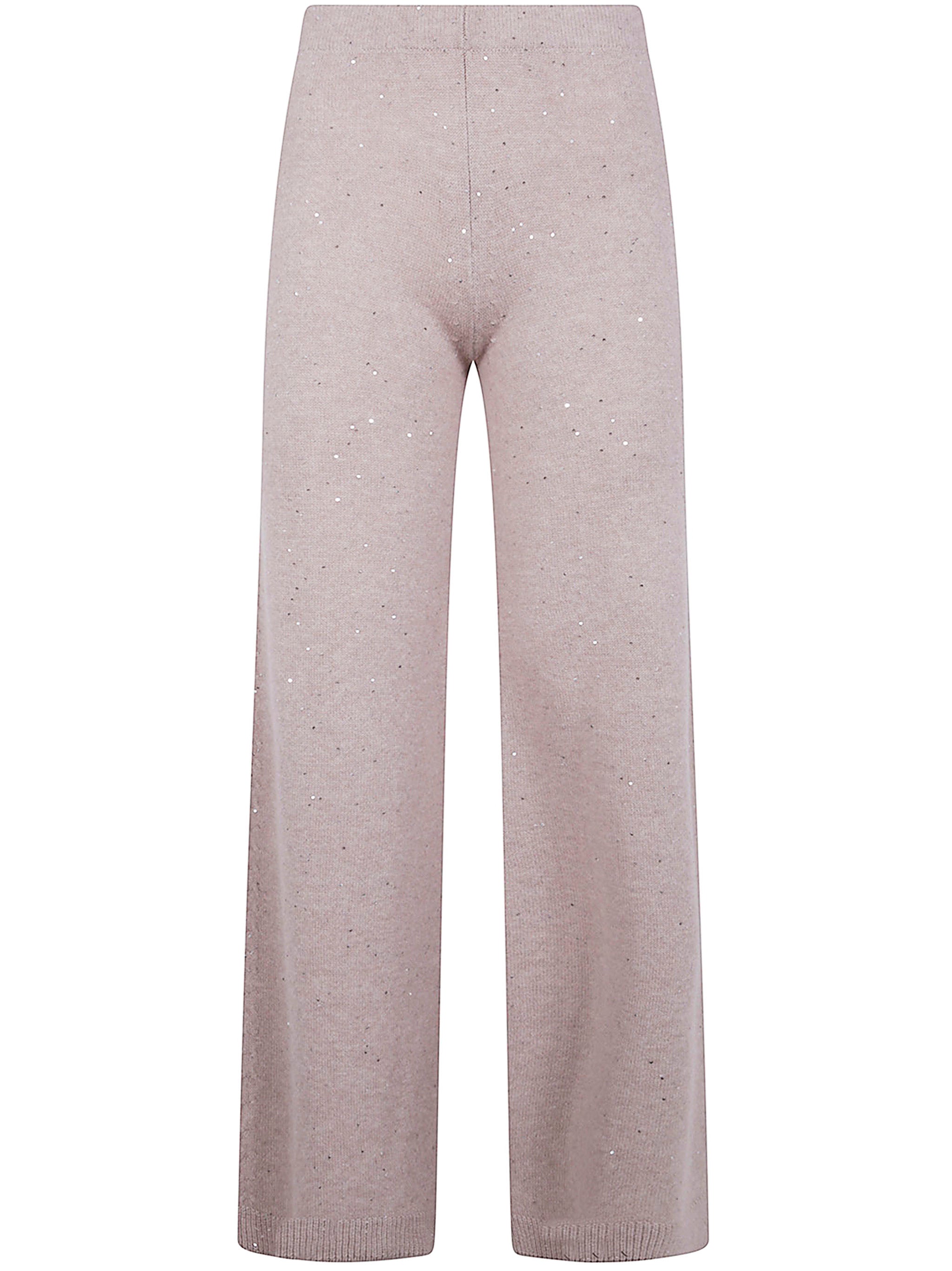 CASHMERE CRYSTALS TROUSERS D.EXTERIOR BROWN S