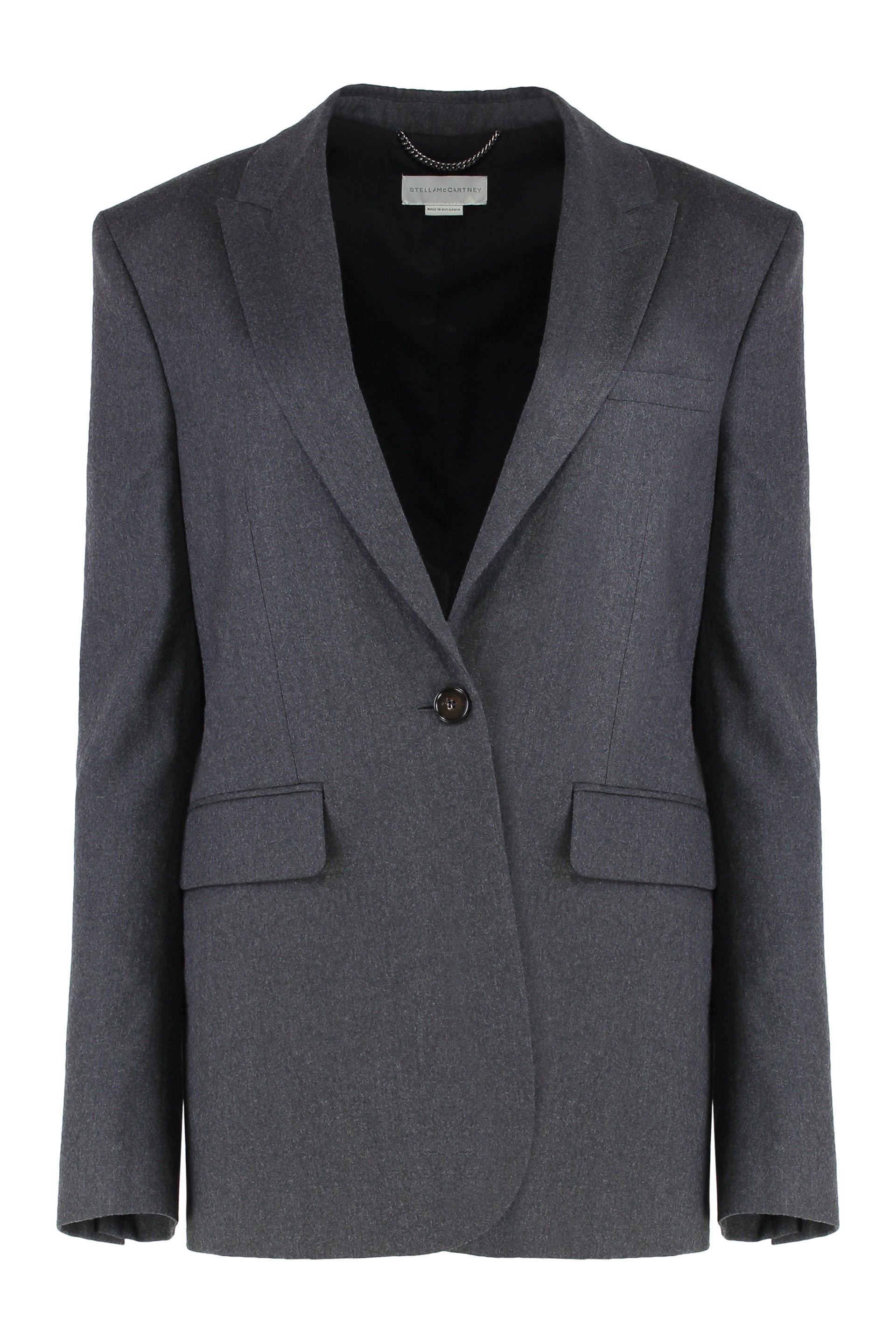 SINGLE-BREASTED ONE BUTTON JACKET Stella McCartney grey 42