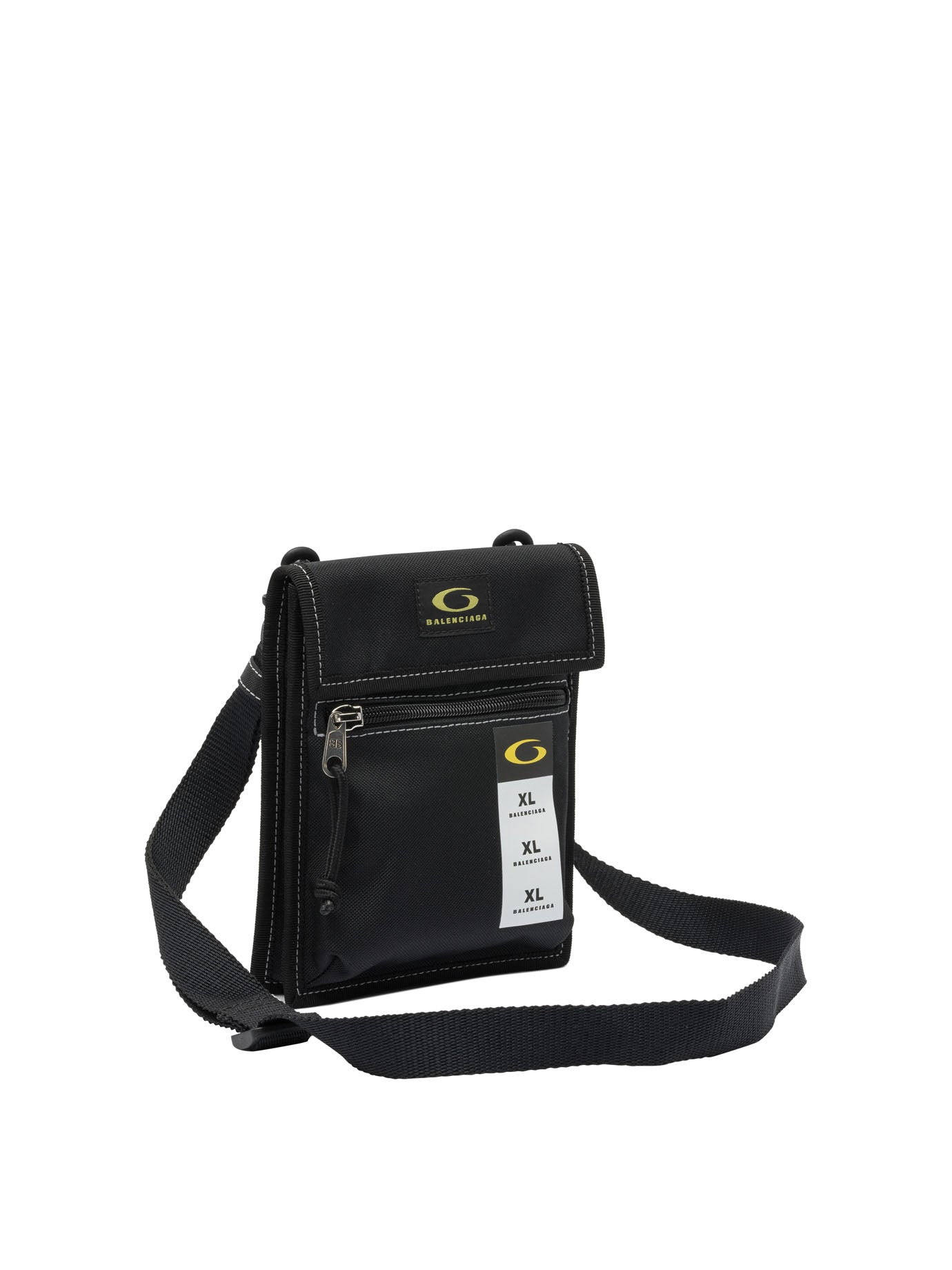 BLACK COTTON CROSSBODY BAG Balenciaga