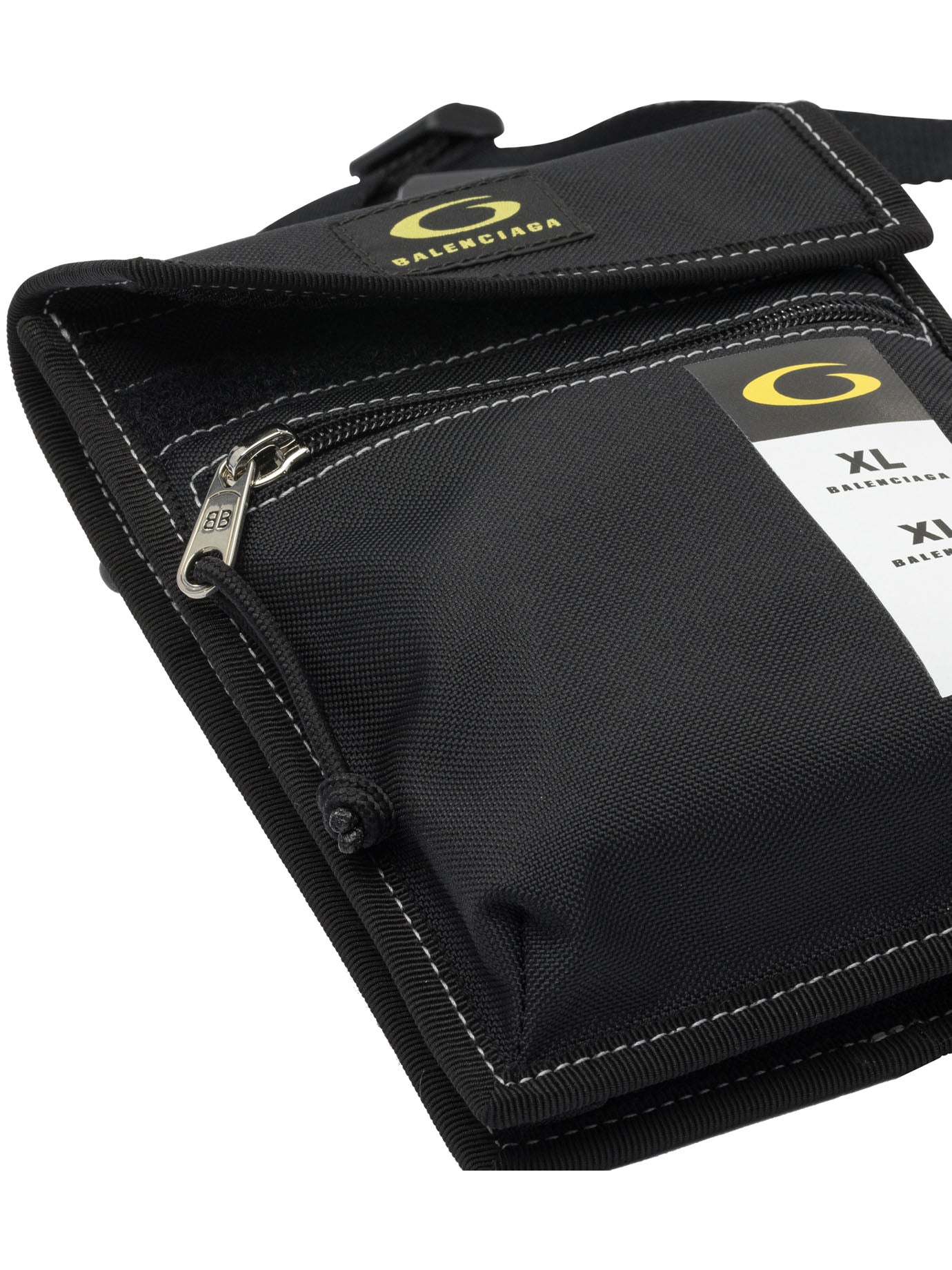BLACK COTTON CROSSBODY BAG Balenciaga