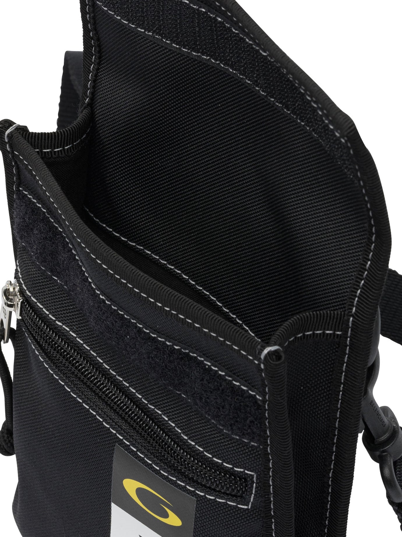 BLACK COTTON CROSSBODY BAG Balenciaga