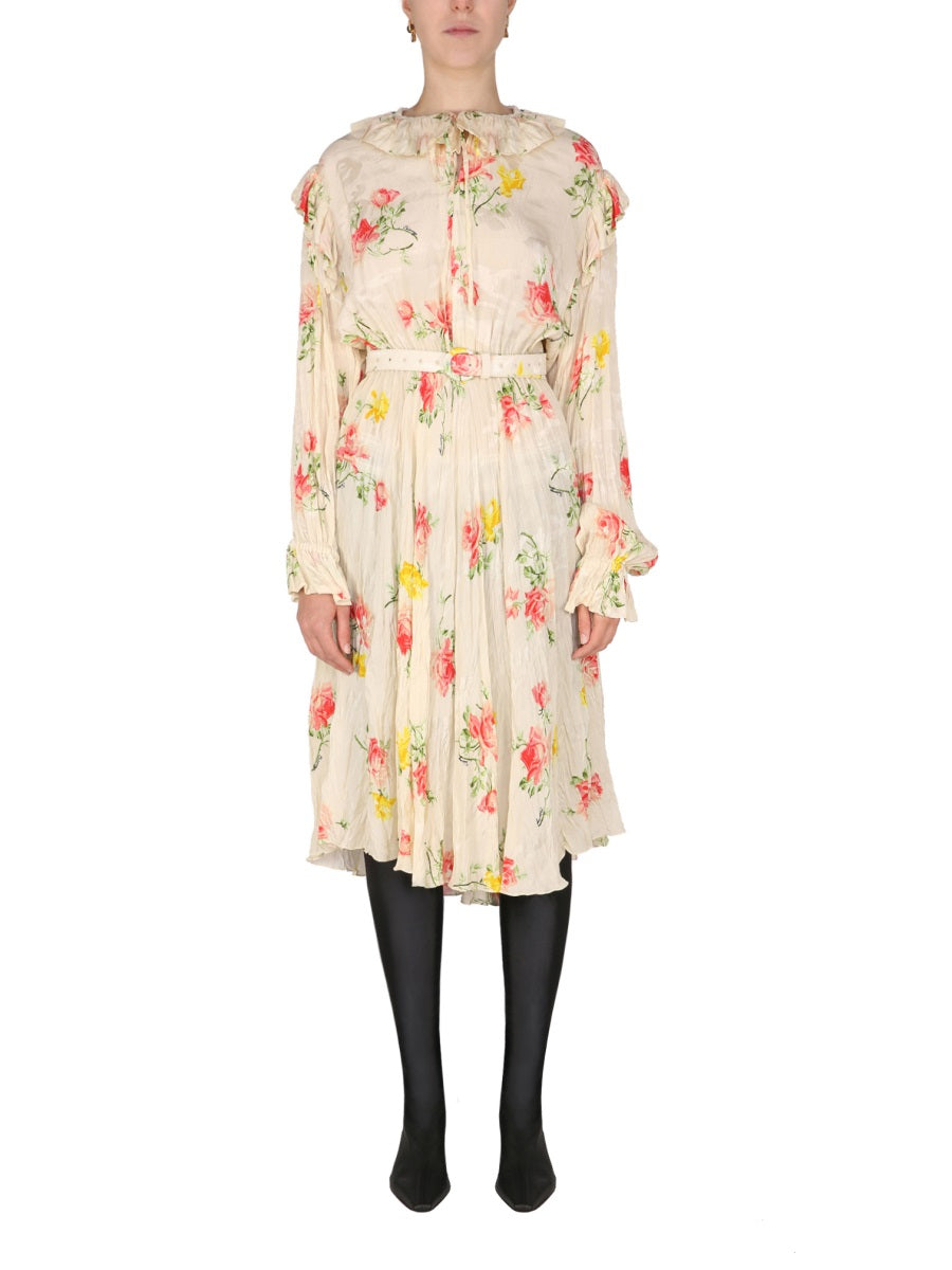 ABITO FLORAL Balenciaga BLACK 38