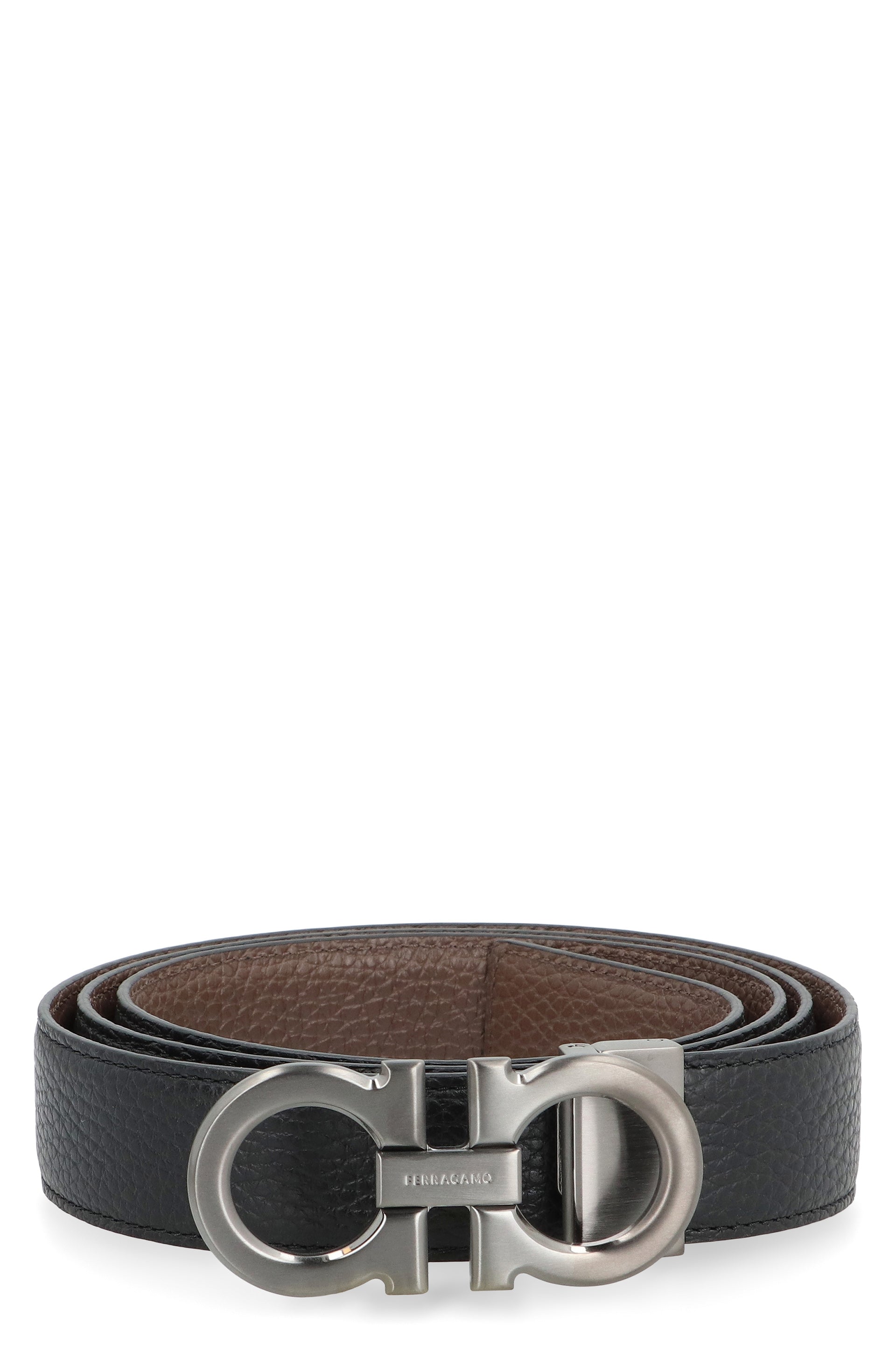 REVERSIBLE LEATHER BELT Ferragamo black 105