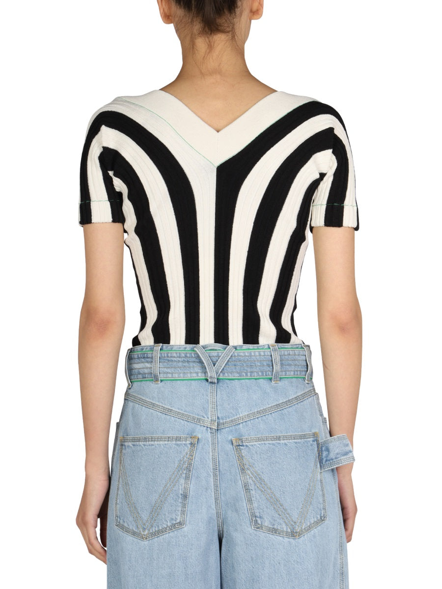STRIPED PATTERN TOP Bottega Veneta