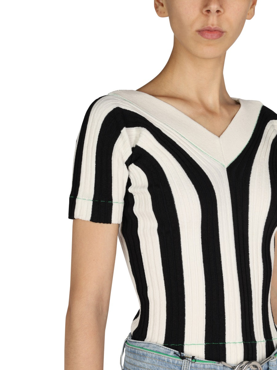 STRIPED PATTERN TOP Bottega Veneta