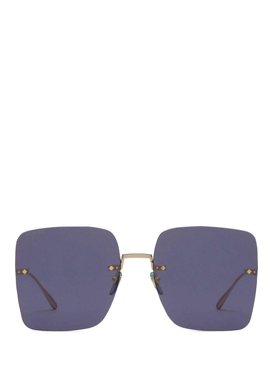 OVERSIZED SQUARE SUNGLASSES Gucci GOLD UNI