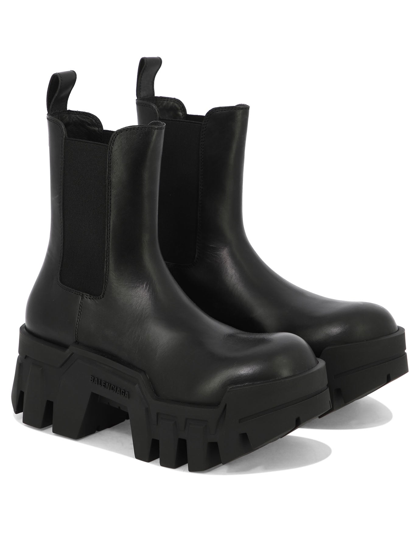 BLACK RUBBER ANKLE BOOTS Balenciaga