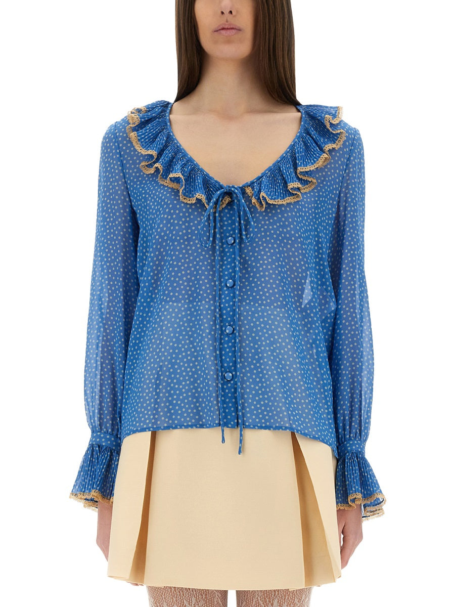 PRINTED SILK BLOUSE Valentino Garavani PRINTED 42