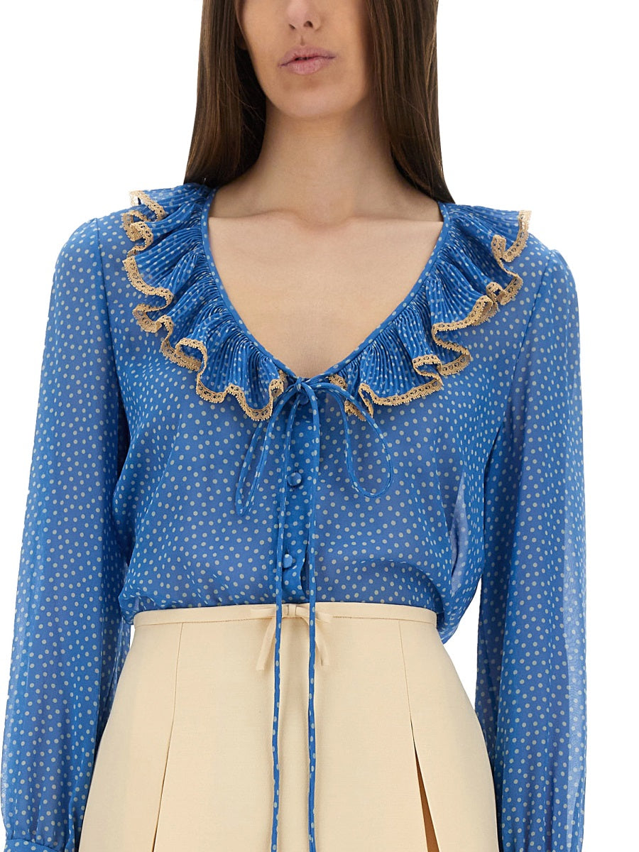 PRINTED SILK BLOUSE Valentino Garavani