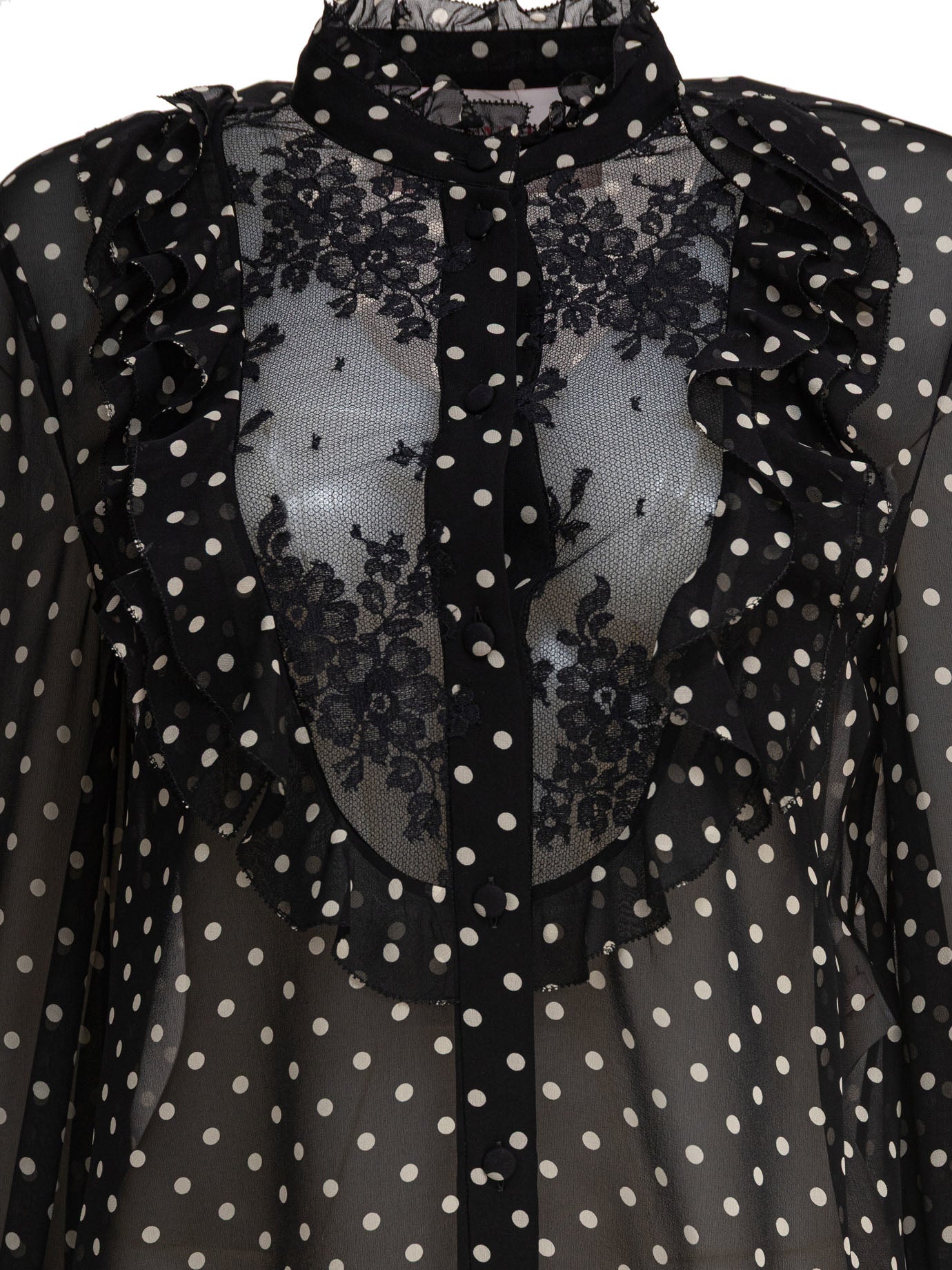 BLACK SILK SHIRT Valentino