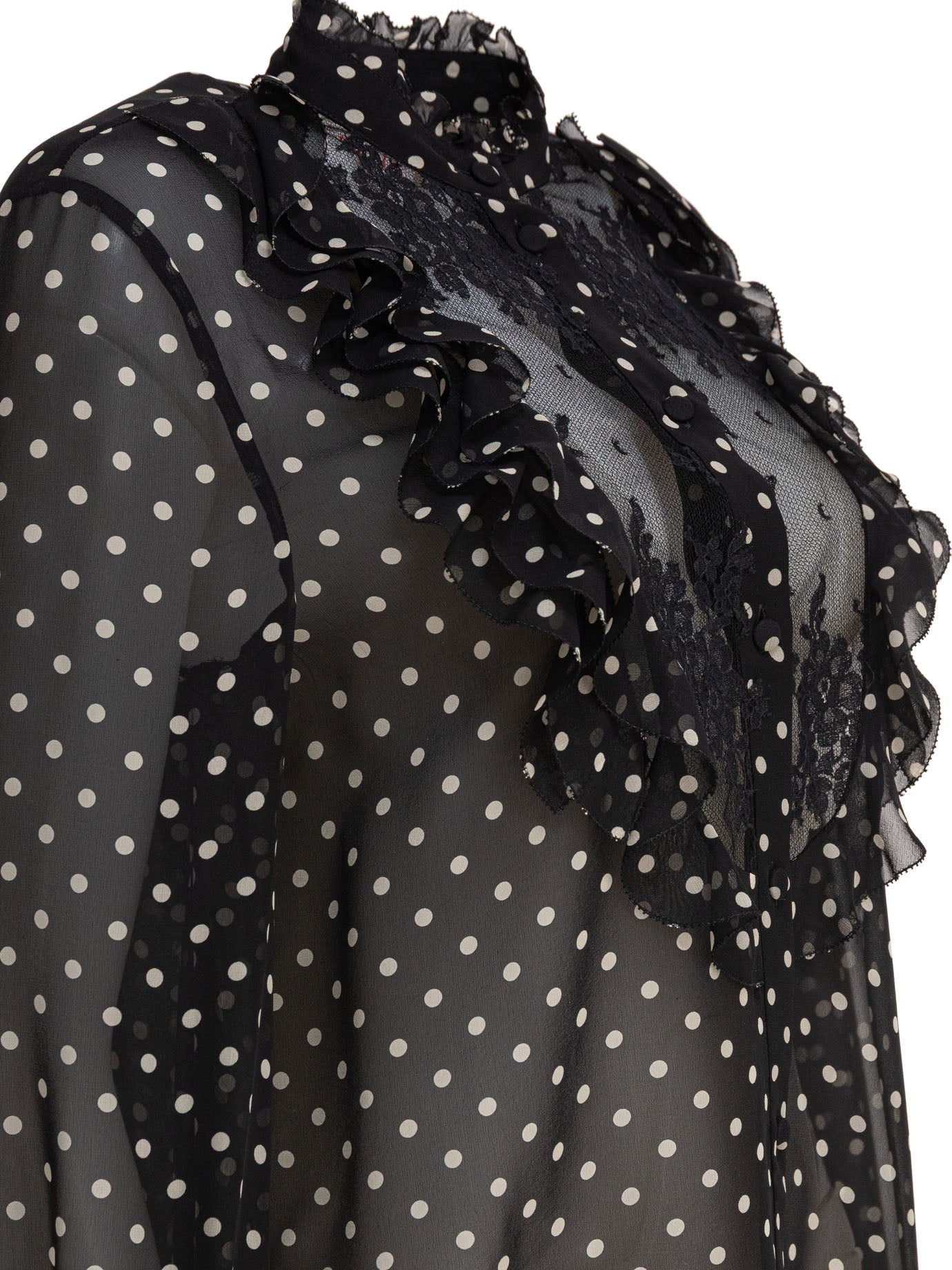 BLACK SILK SHIRT Valentino
