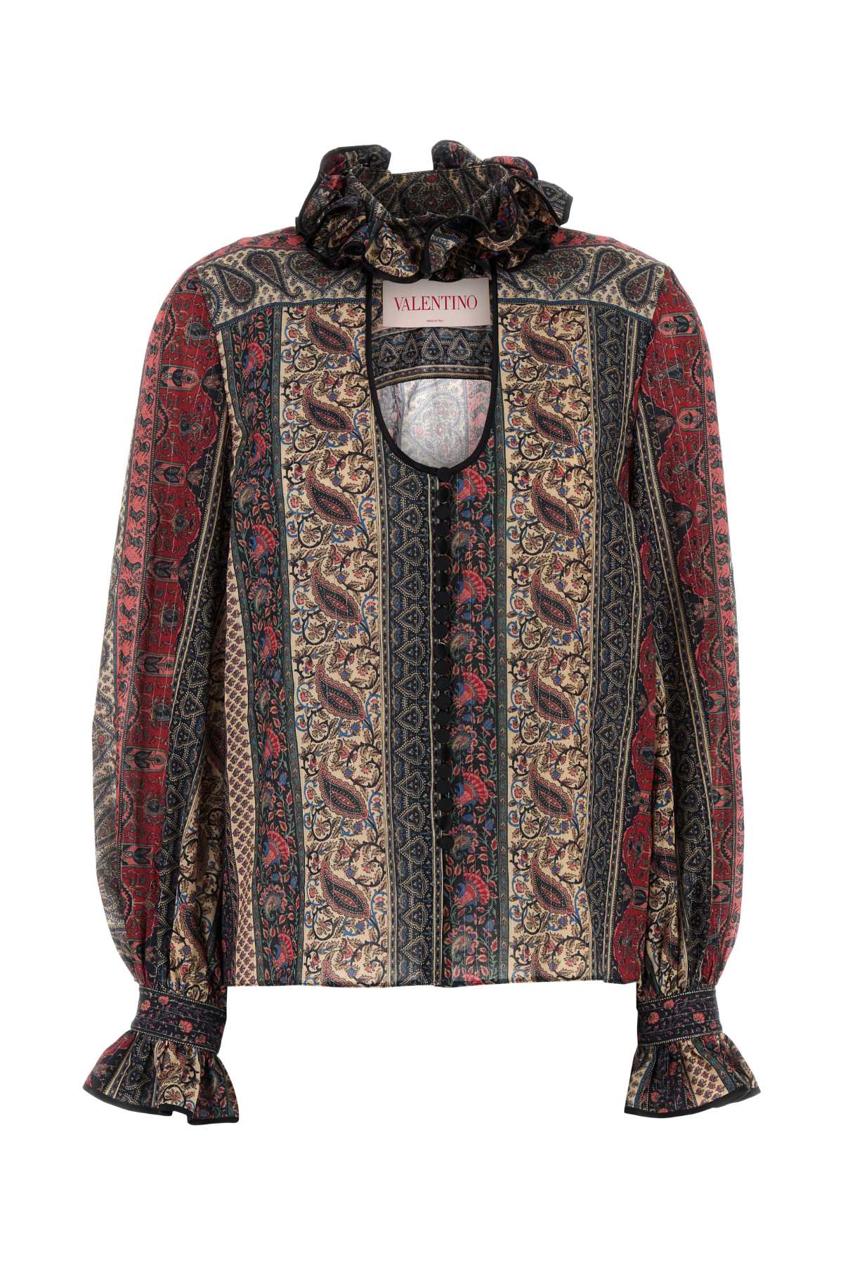 PRINTED COTTON BLEND BLOUSE Valentino Garavani PRINTED 40