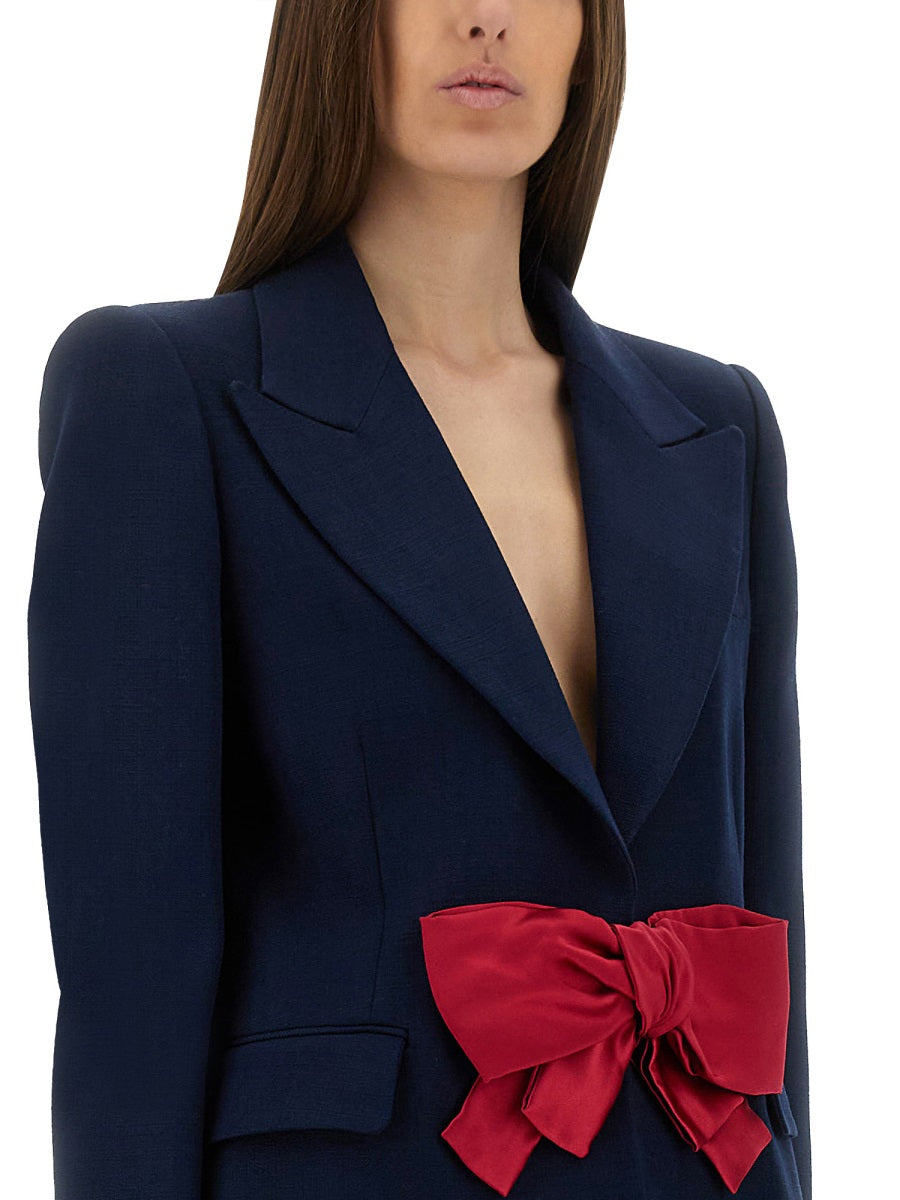 NAVY BLUE VISCOSE BLAZER Valentino Garavani