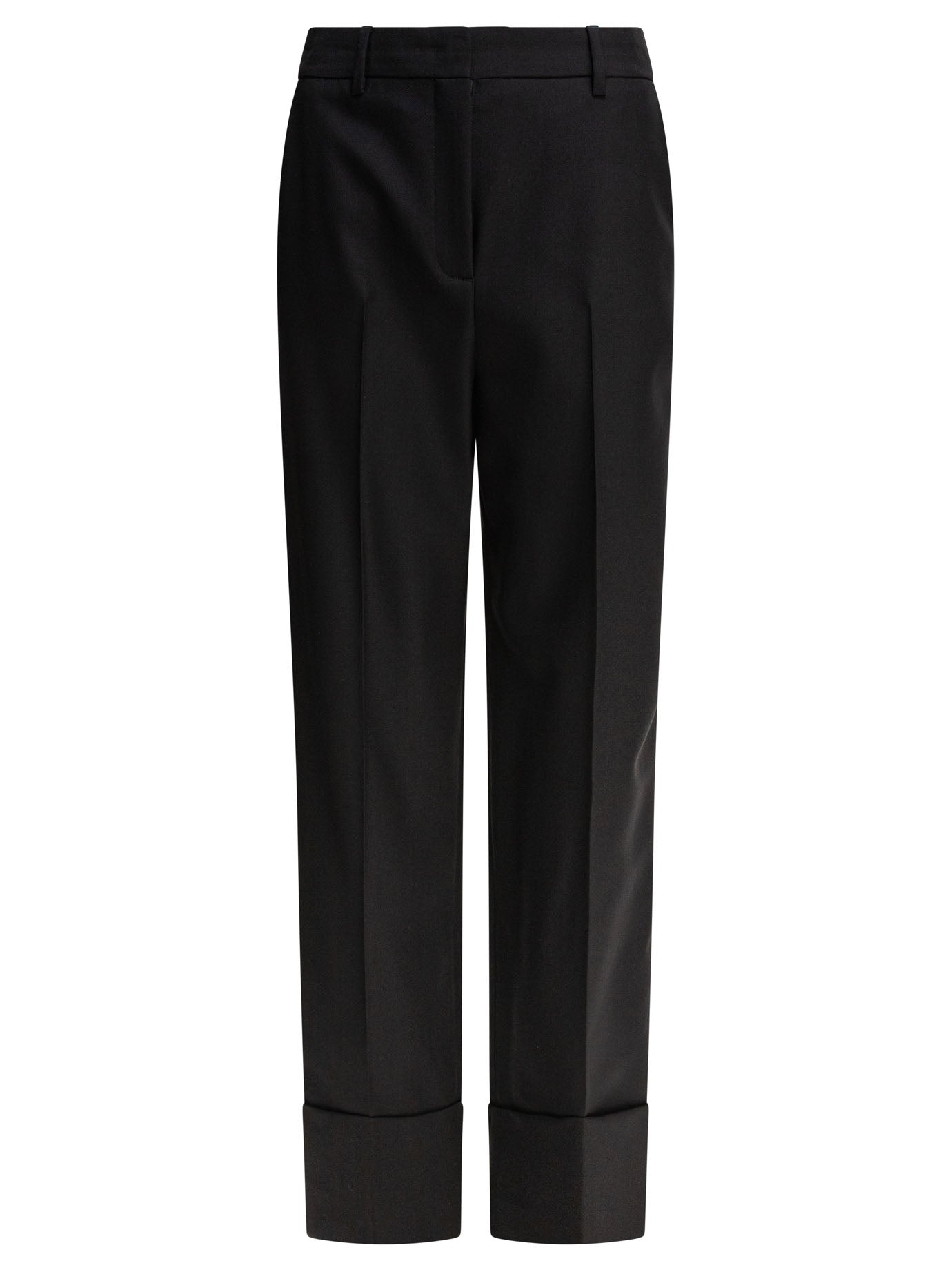 BLACK WOOL TROUSERS Valentino BLACK 44