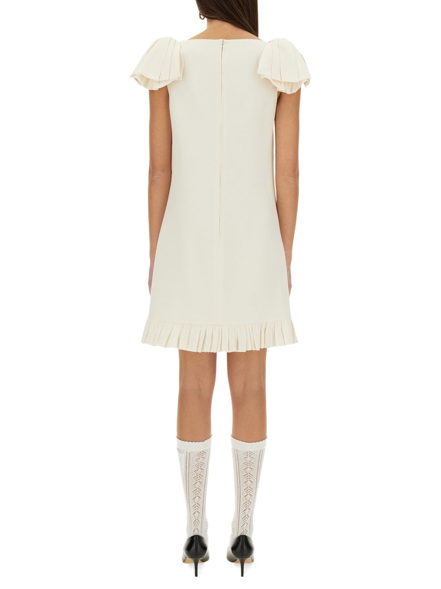 IVORY WOOL BLEND DRESS Valentino Garavani