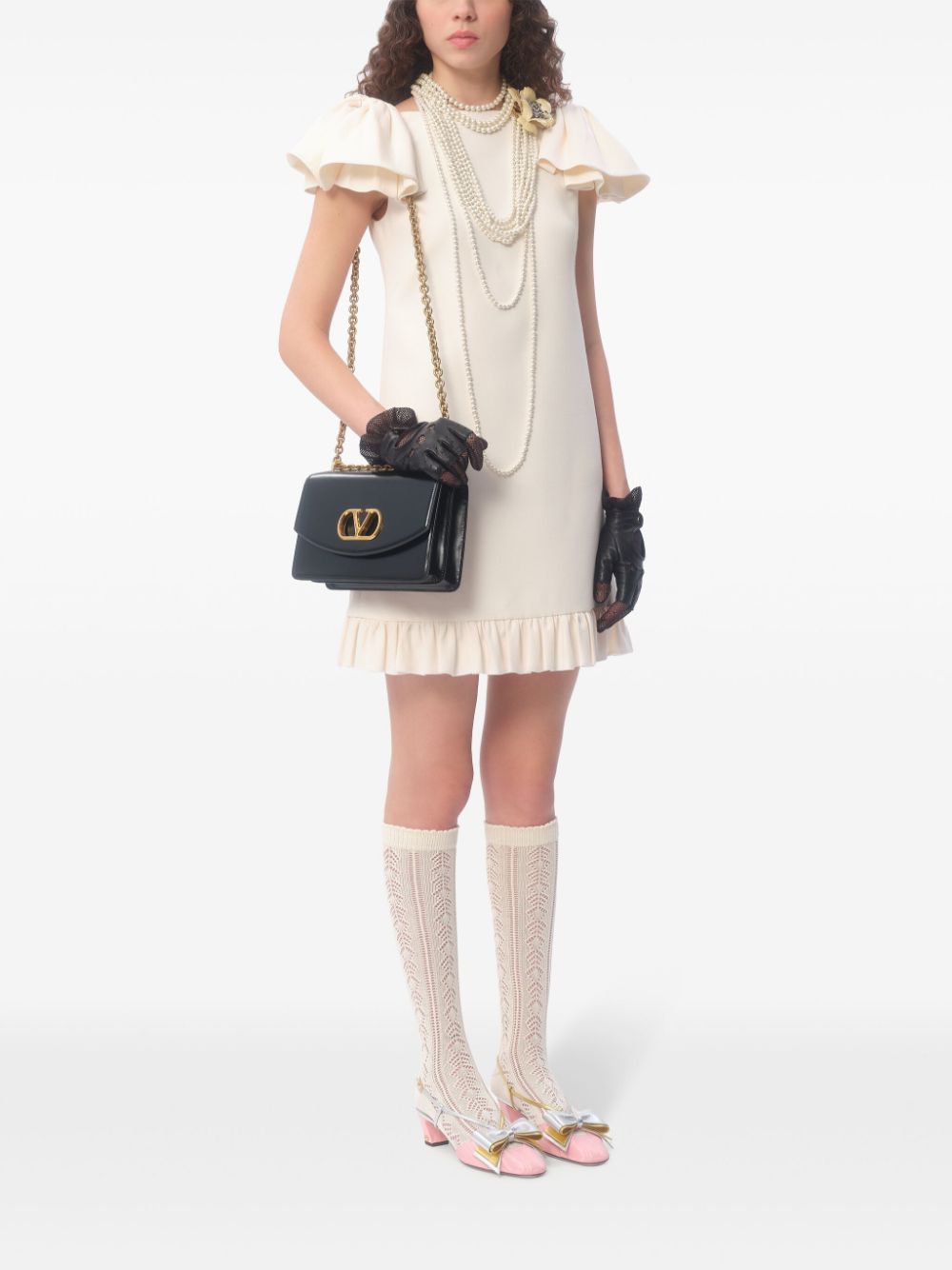 IVORY WOOL BLEND DRESS Valentino Garavani