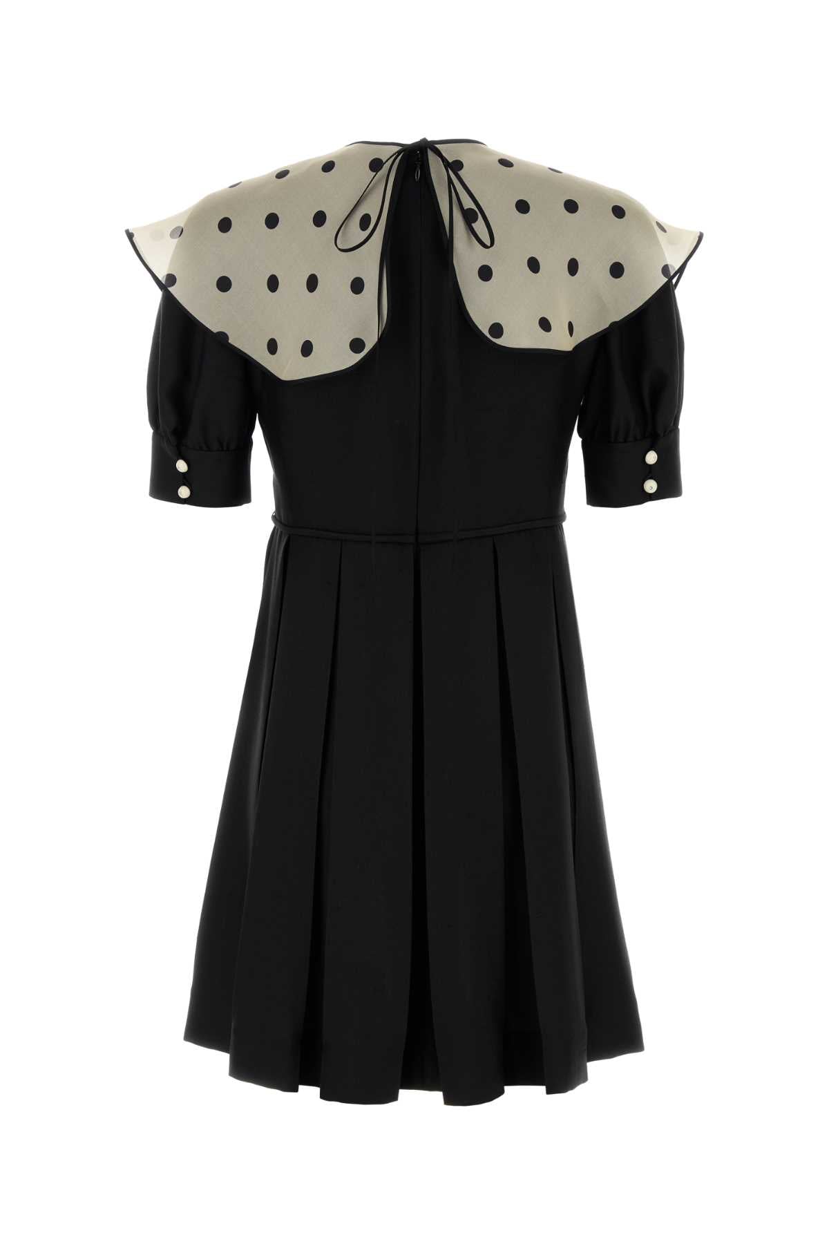 BLACK SILK MINI DRESS Valentino Garavani BLACK 40