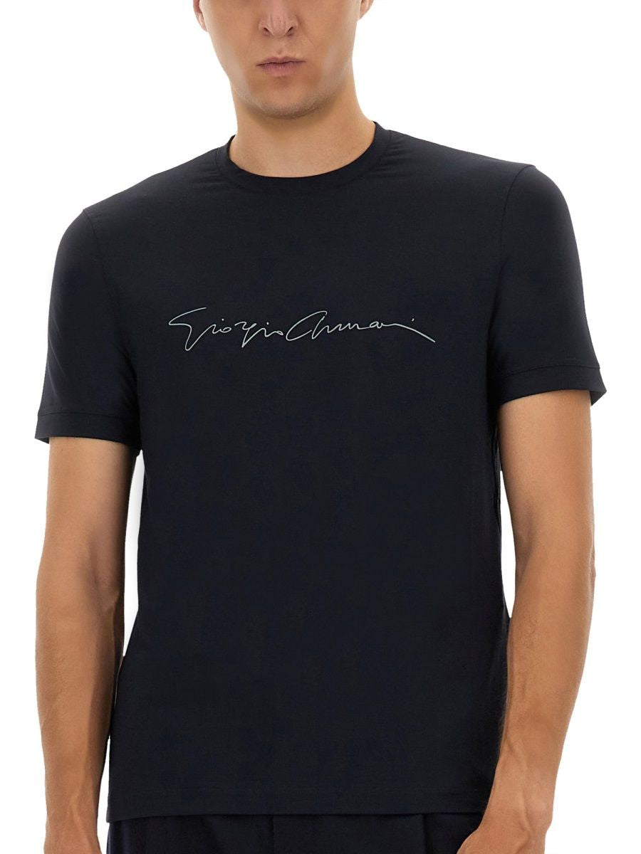 SIGNATURE LOGO TSHIRT Giorgio Armani