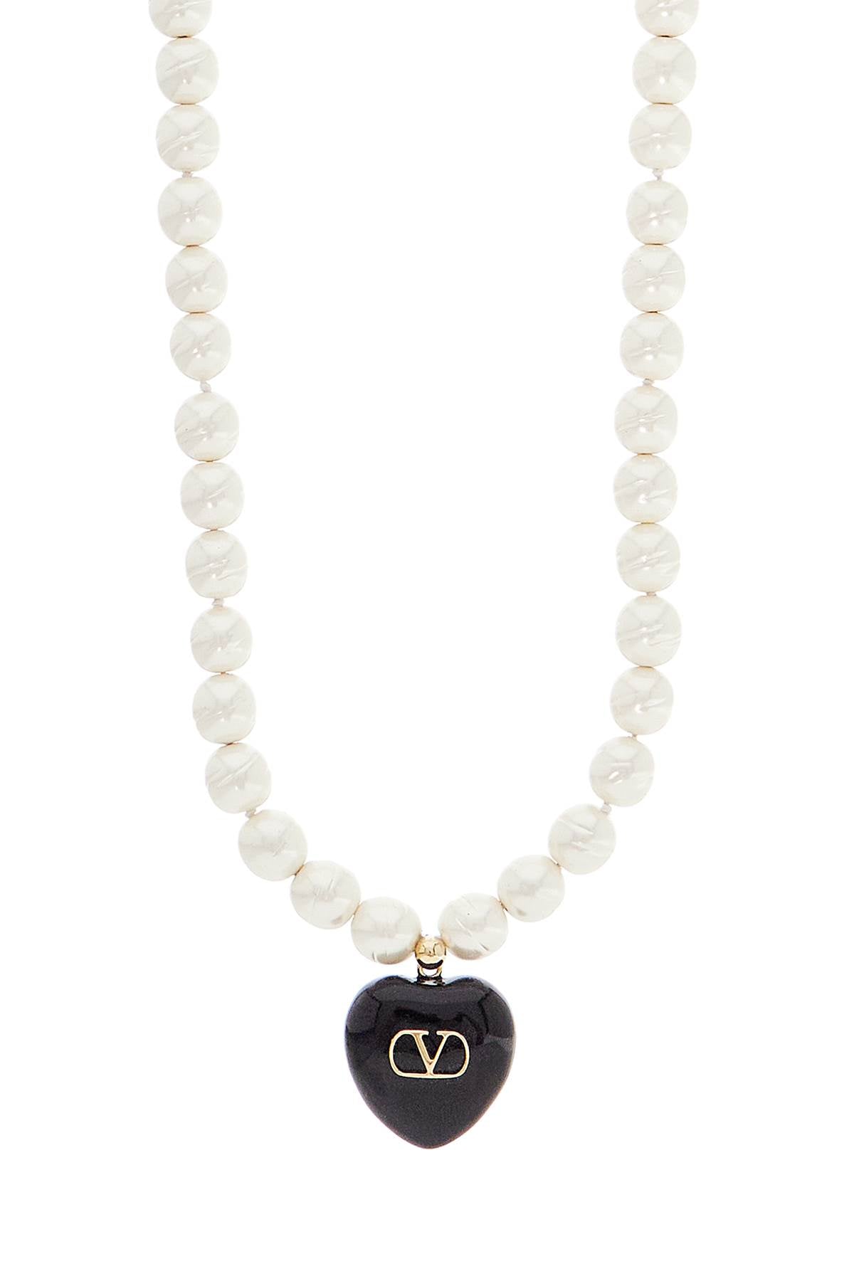 IVORY PEARLS COEUR ROYAL NECKLACE Valentino Garavani