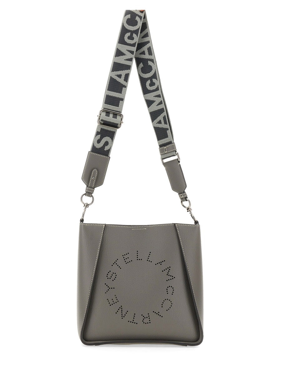 BORSA A SPALLA CON LOGO Stella McCartney GREY UNI