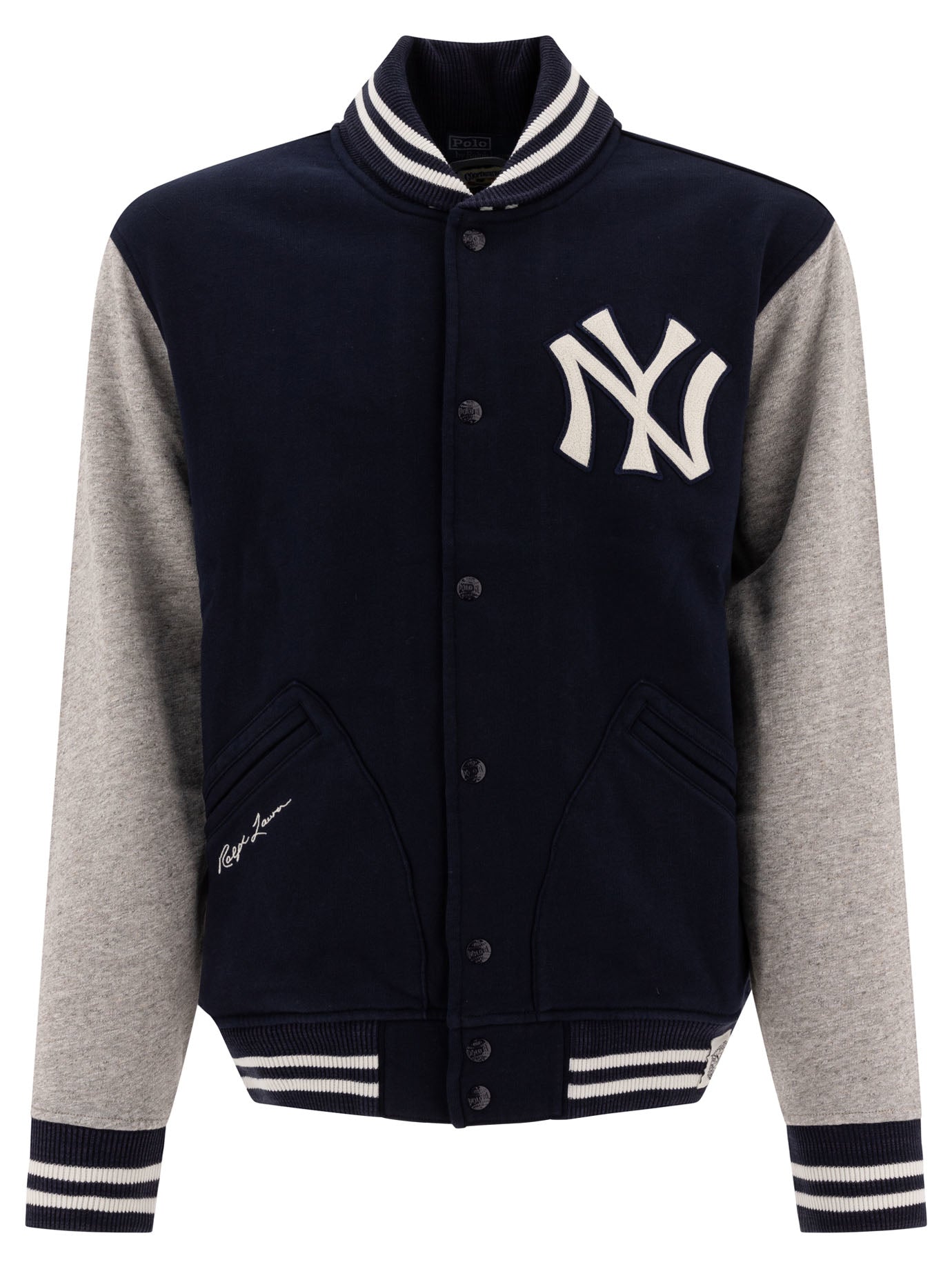 "YANKEES" BOMBER-STYLE SWEATSHIRT Polo Ralph Lauren BLUE XXS