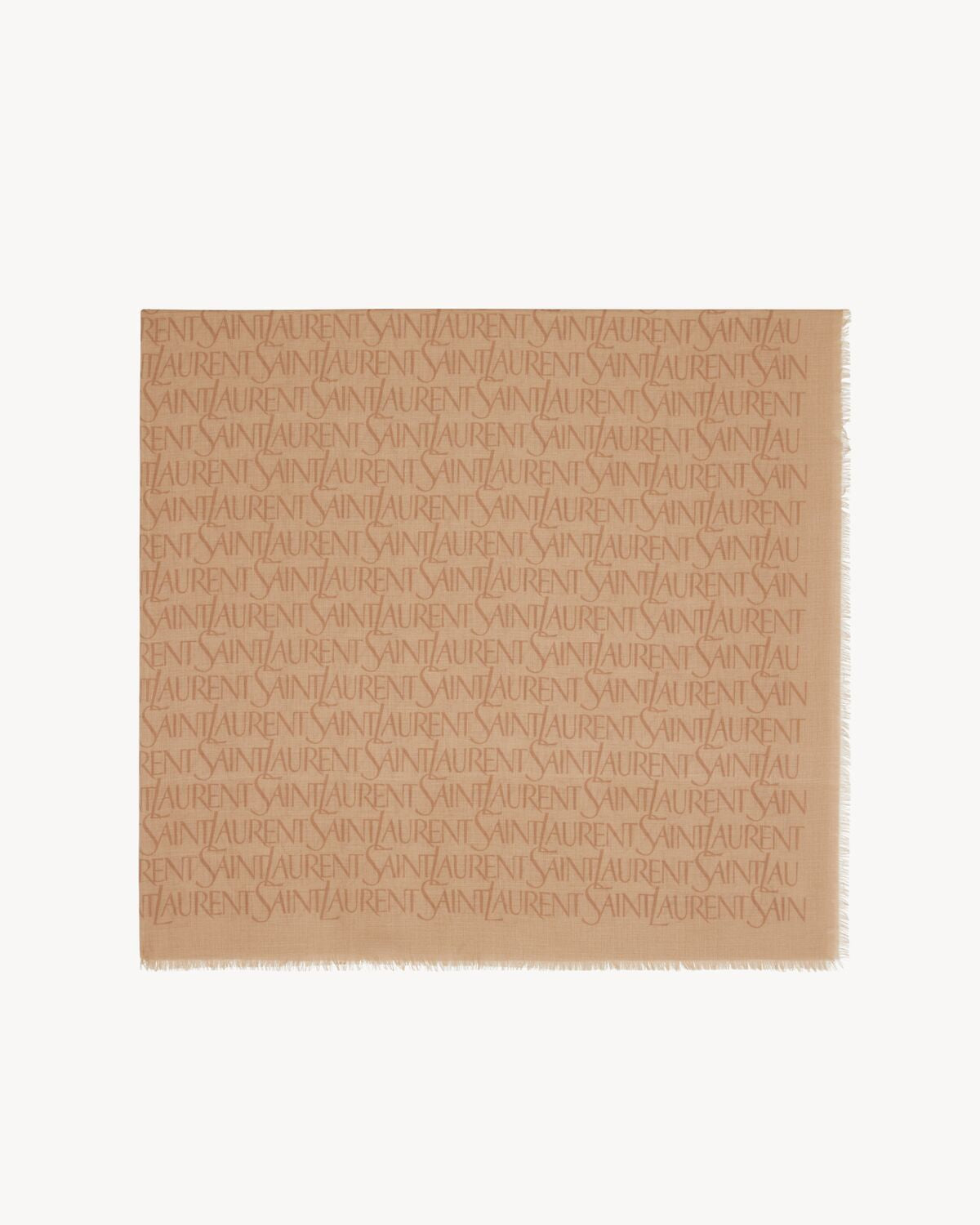 SQUARE SCARF Saint Laurent BEIGE UNI