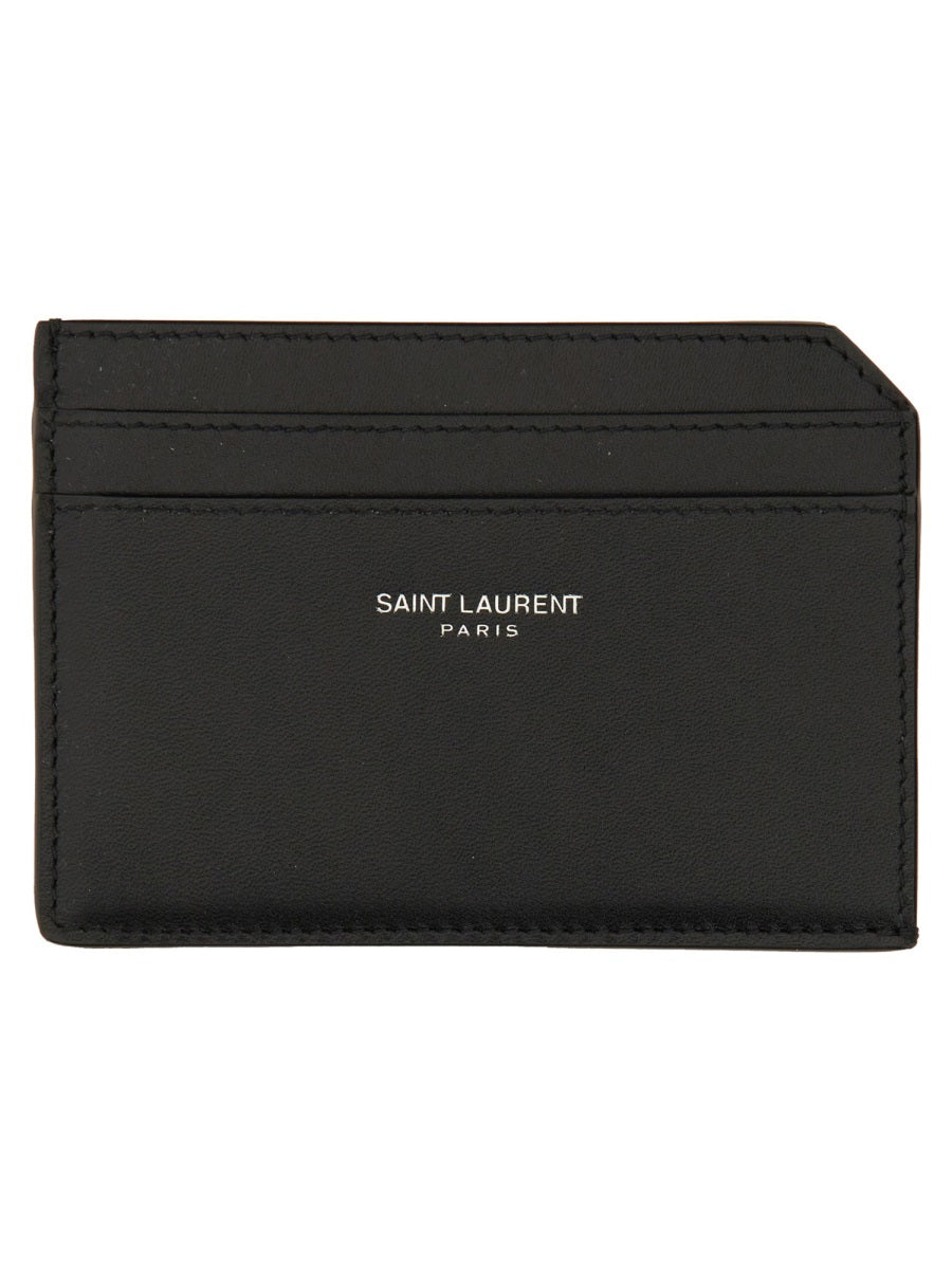PORTACARTE APERTO Saint Laurent BLACK UNI
