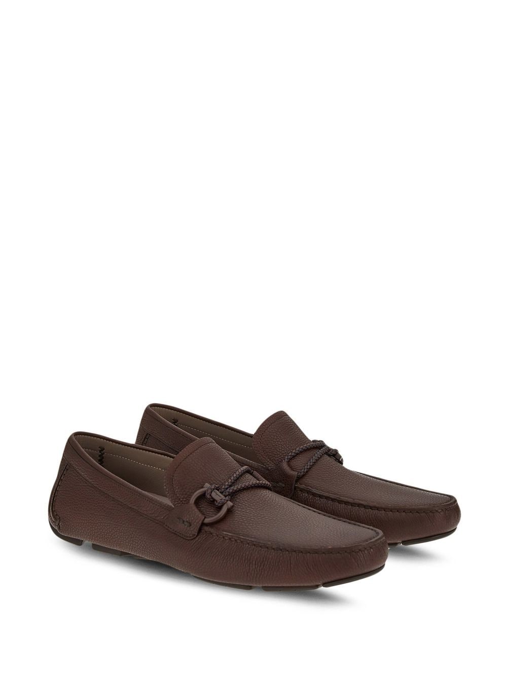 BROWN LEATHER SHOES Ferragamo