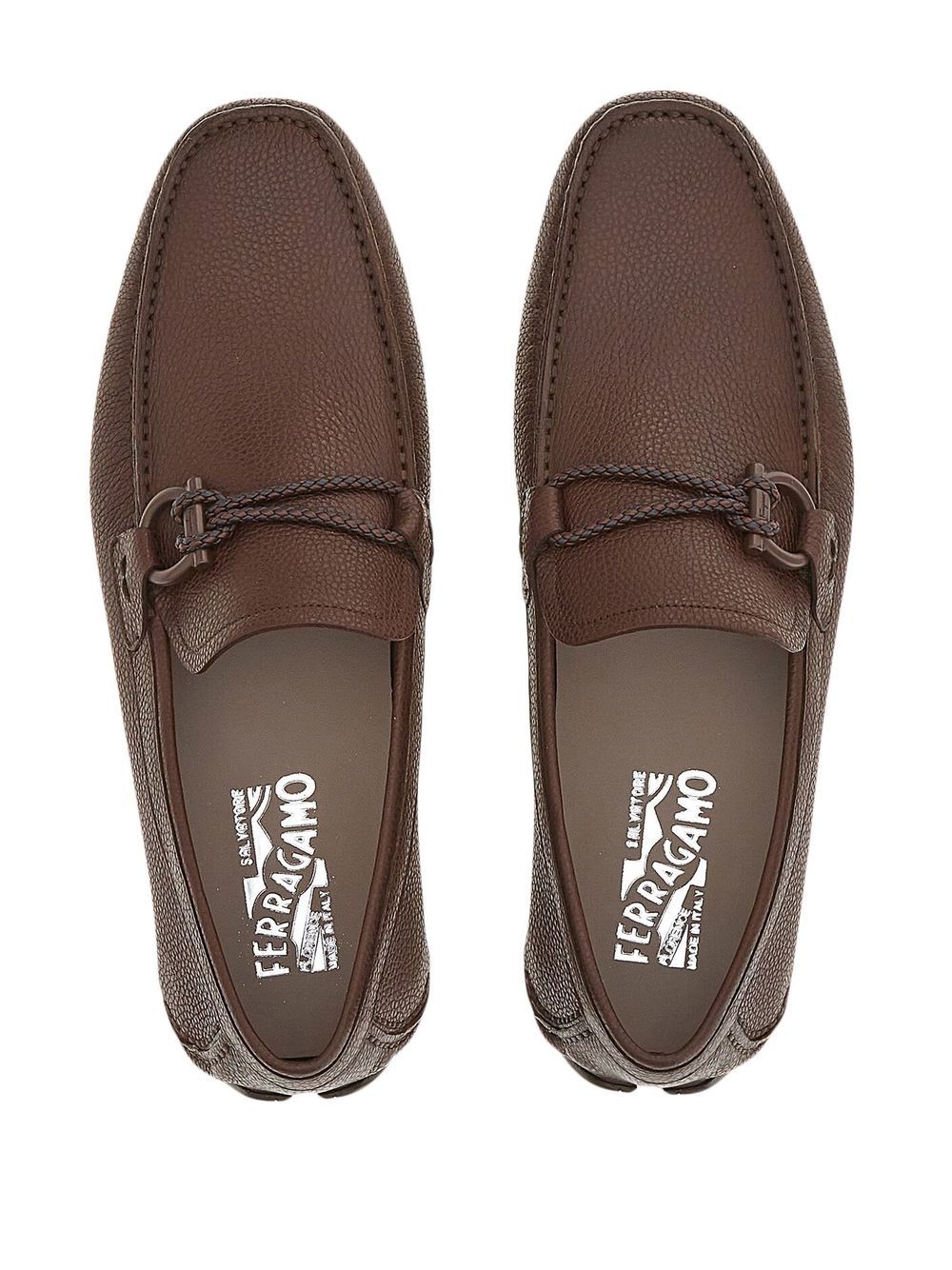BROWN LEATHER SHOES Ferragamo